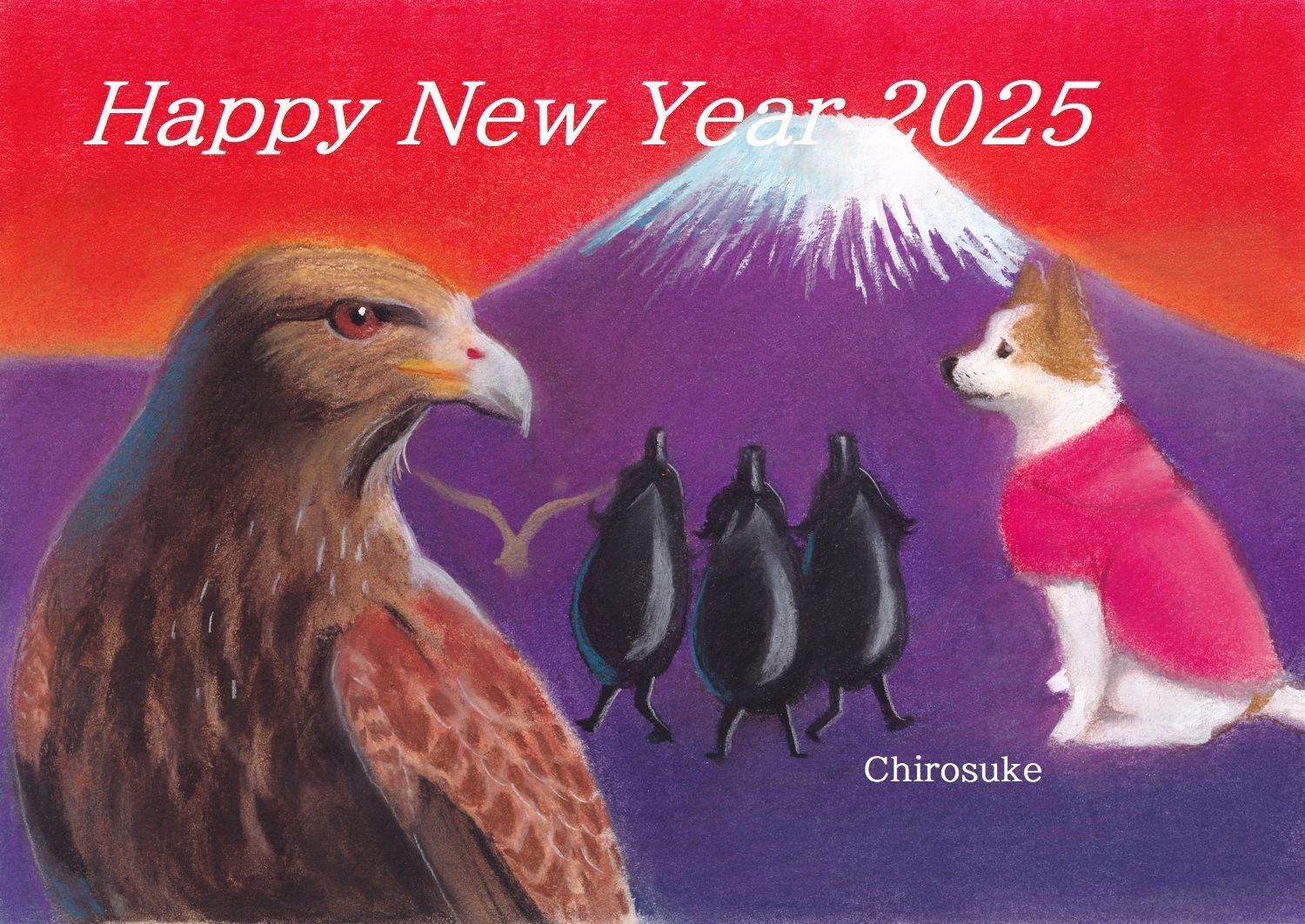 手描き水彩画 鷹 龍 鷹 龍 水彩画 鷹イラスト｜無料イラスト・フリー