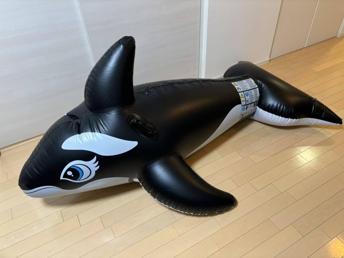 シャチフロート 170x86cm 浮き輪 ビーチボール 空気ビニール
