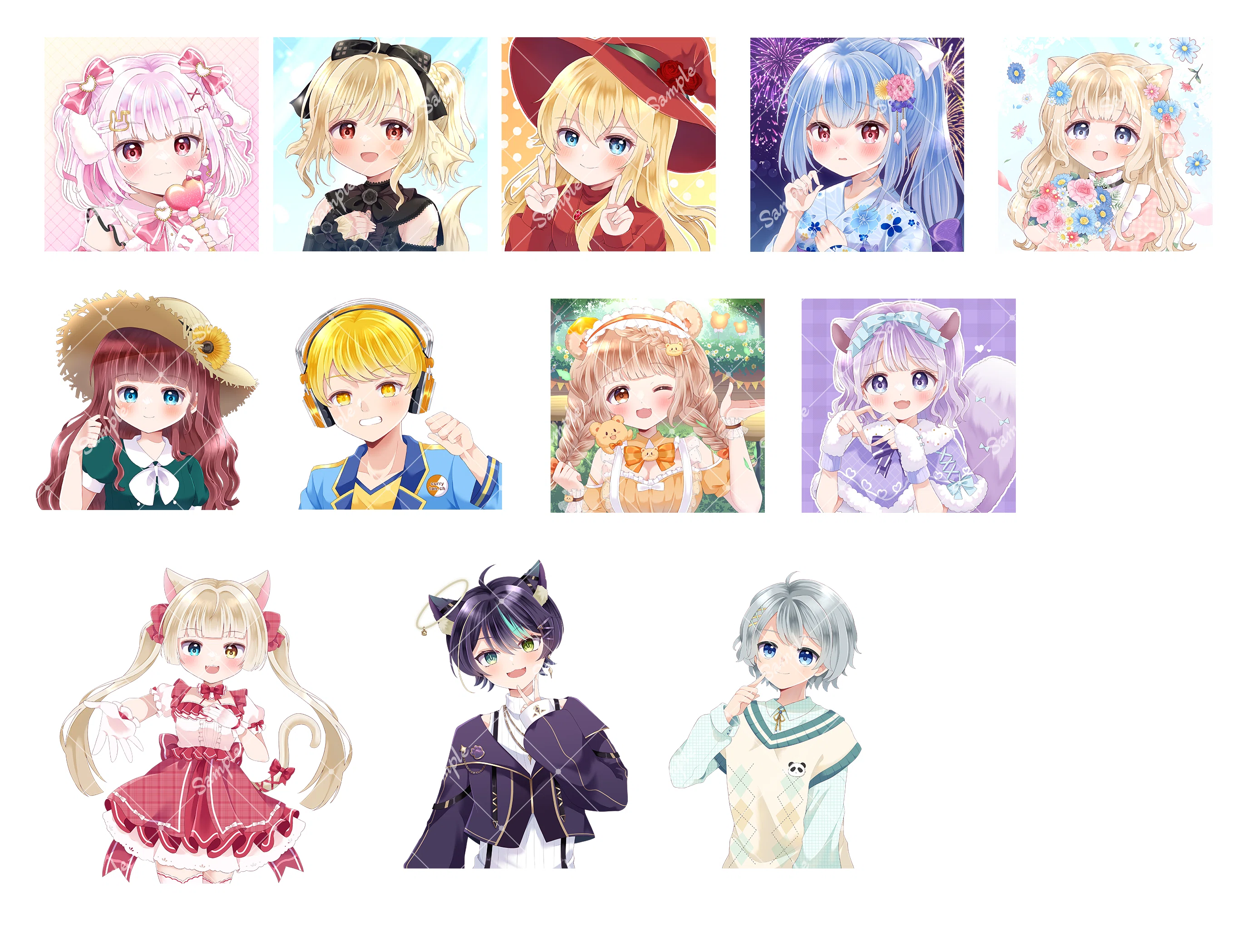 2024年ご依頼イラストまとめ｜みかもち