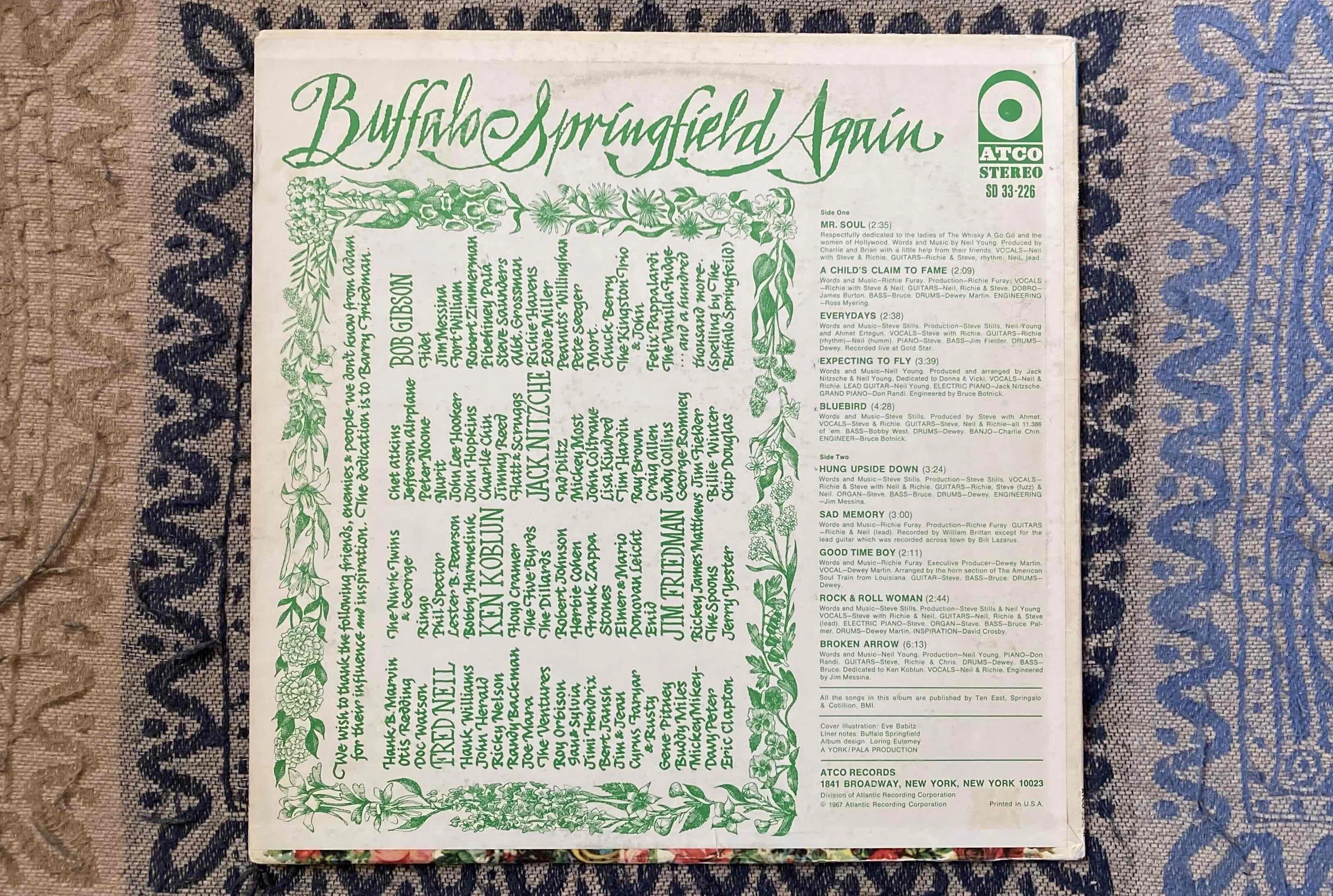 Buffalo Springfield[Buffalo Springfield Again] Atco SD-33-226