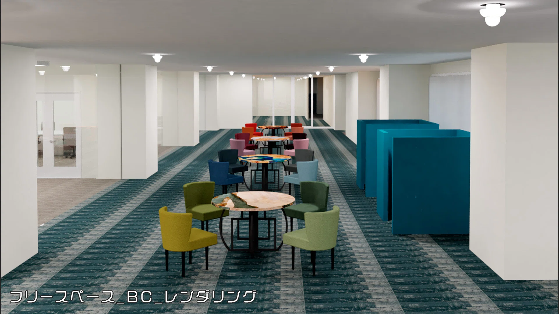 オフィス新社屋 フリースペース_BC｜EarthStone_晴