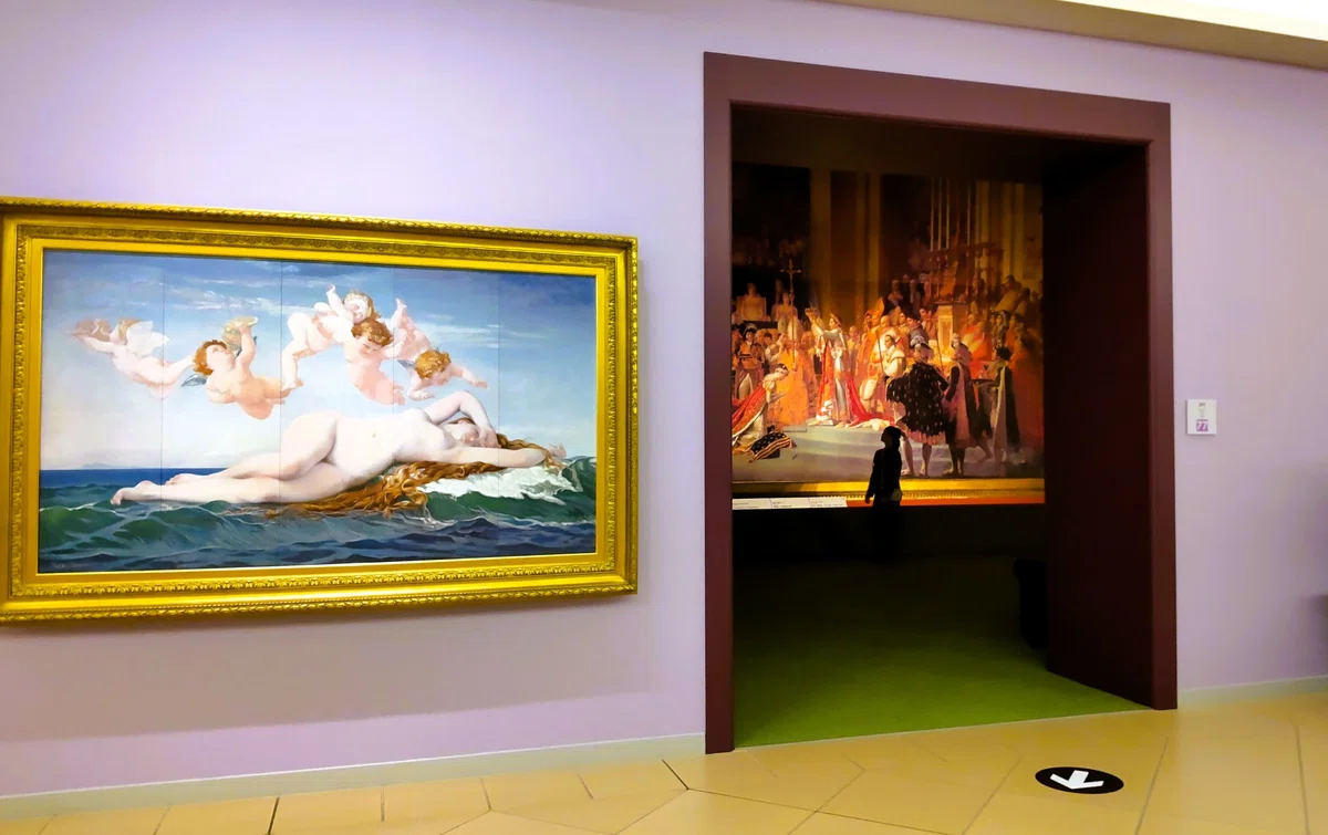 大塚国際美術館の館内、ダヴィッド《皇帝ナポレオン１世と皇后ジョゼフィーヌの戴冠》