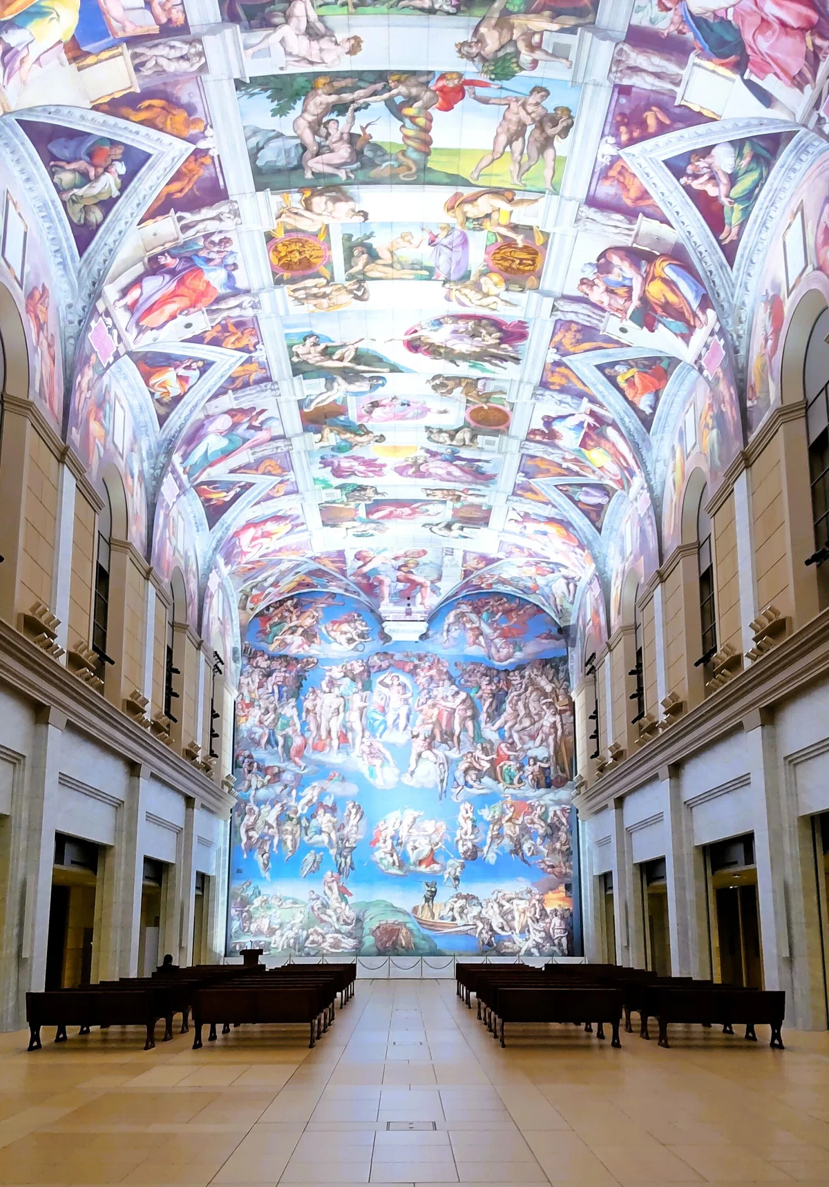 大塚国際美術館のシスティーナ礼拝堂全景