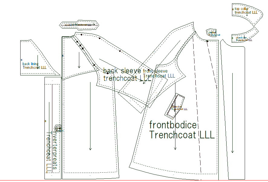洋裁：トレンチコートを作りたい②～ふくよかサイズを製図する