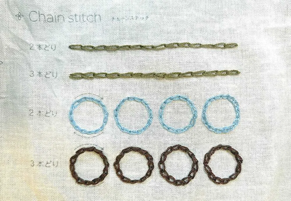 刺繍初心者の記録6｜ステッチ練習終了｜kumo
