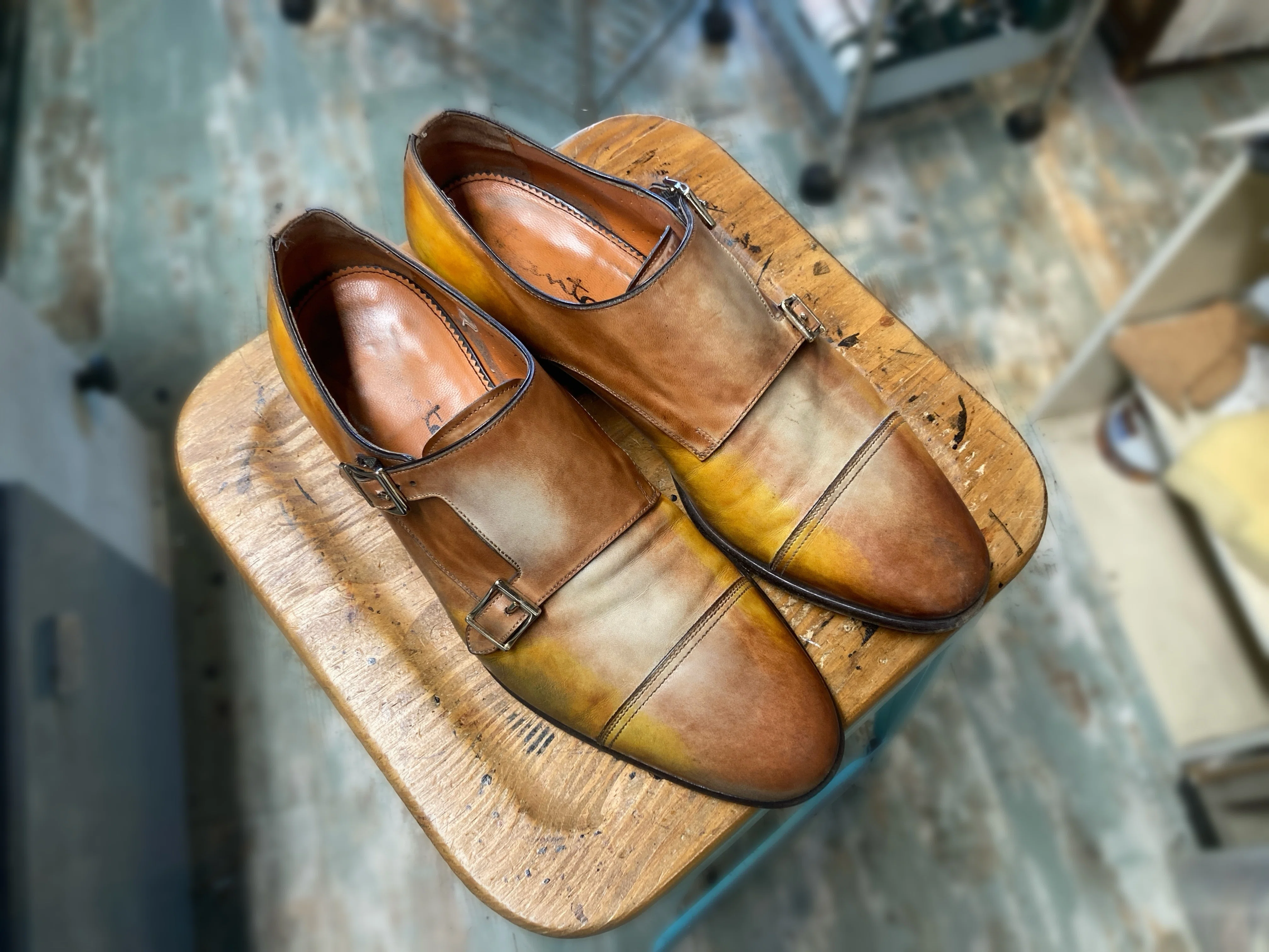 ハーフラバー補修&トップリフト交換】Santoni/サントーニのダブル