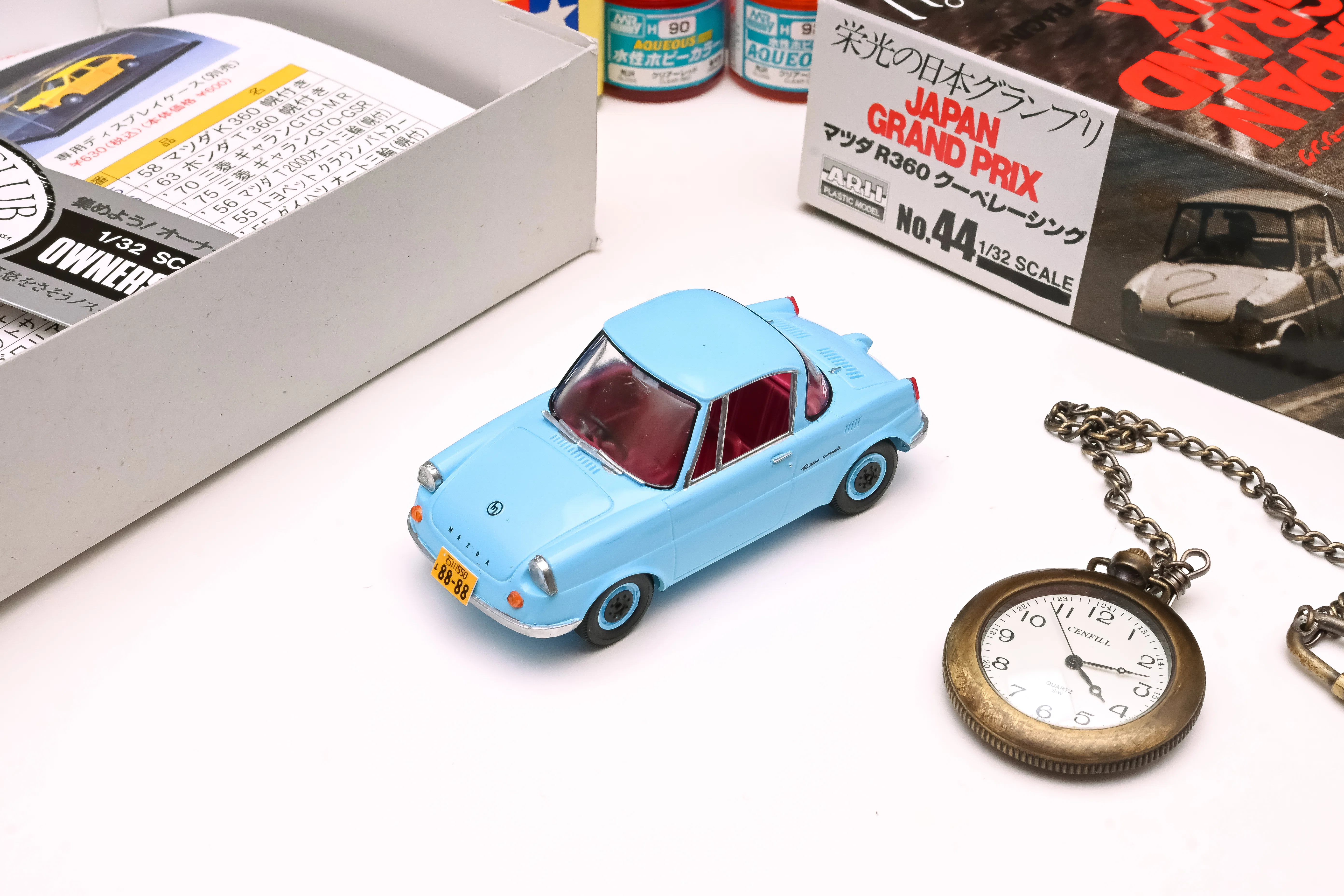 プラモ】いつもと違った塗料で塗るアリイ 1/32 オーナーズクラブ