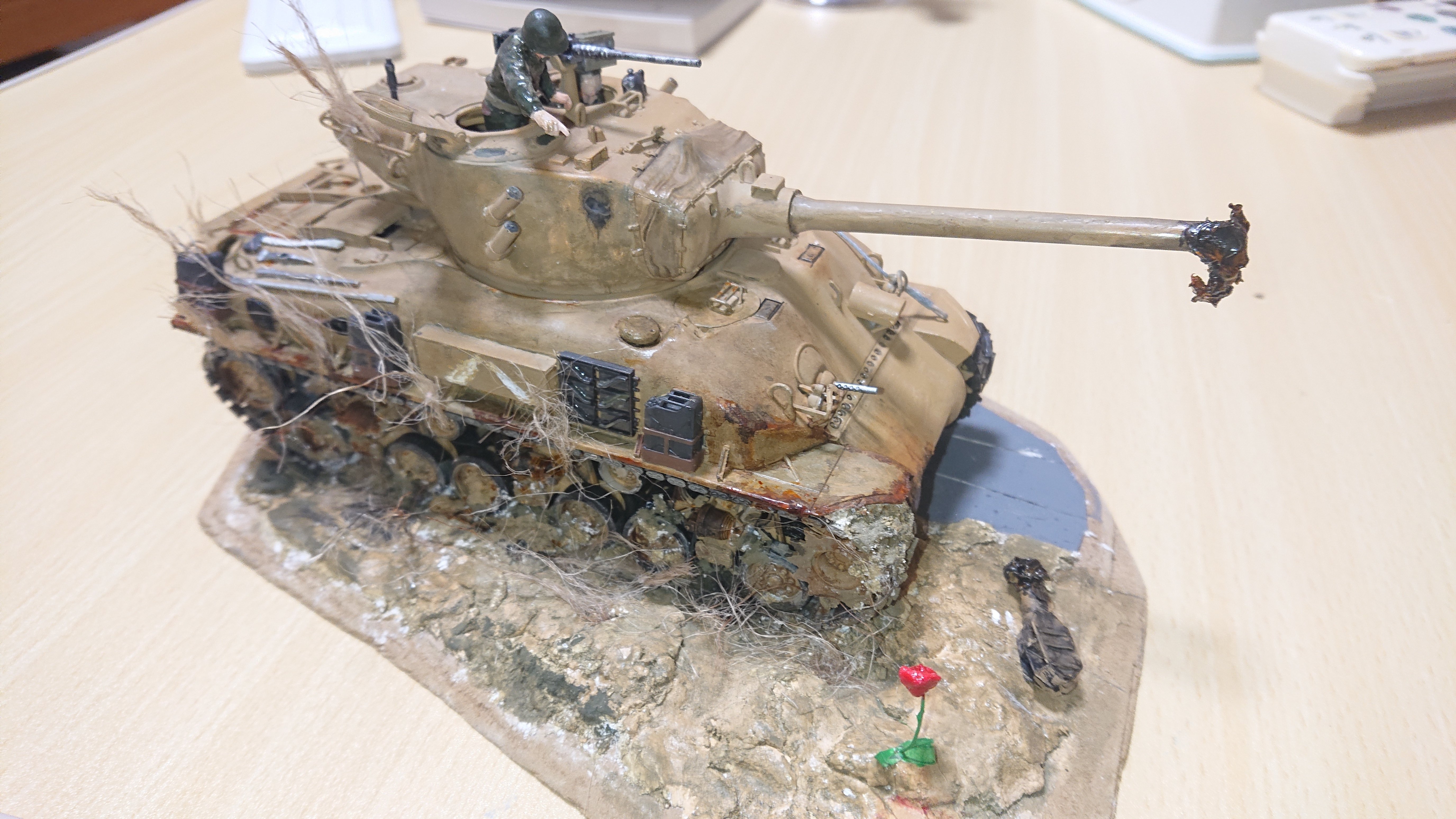 戦車　ジオラマ　ドイツ　アメリカ WW.II コブラ作戦 アメリカ軍VSドイツ軍 ジオラマセット
