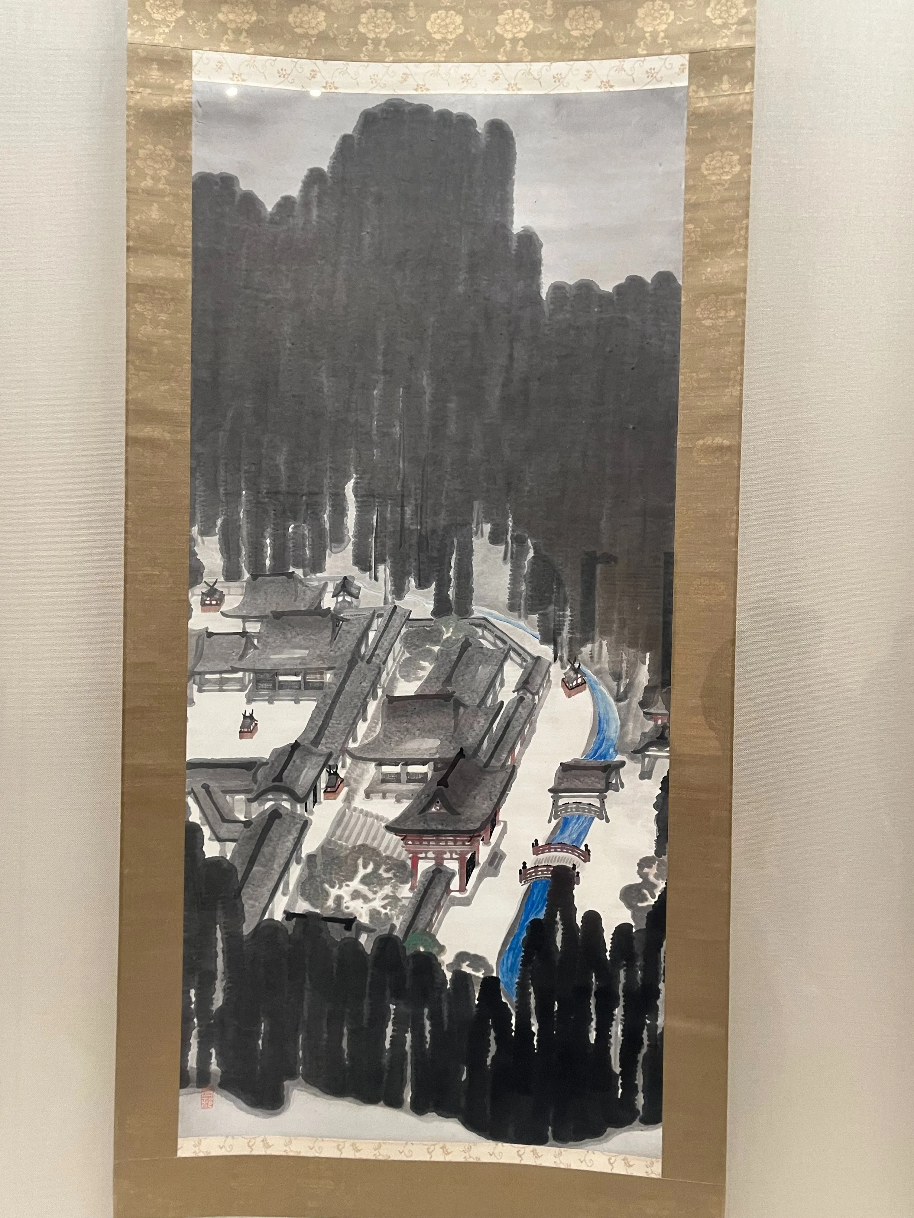 「隣に君が」原画 / 絵画 / 一点物/男性/日本画 東京国立博物館'25新春⑥ 日本画/その他の展示｜かずくんの備忘録