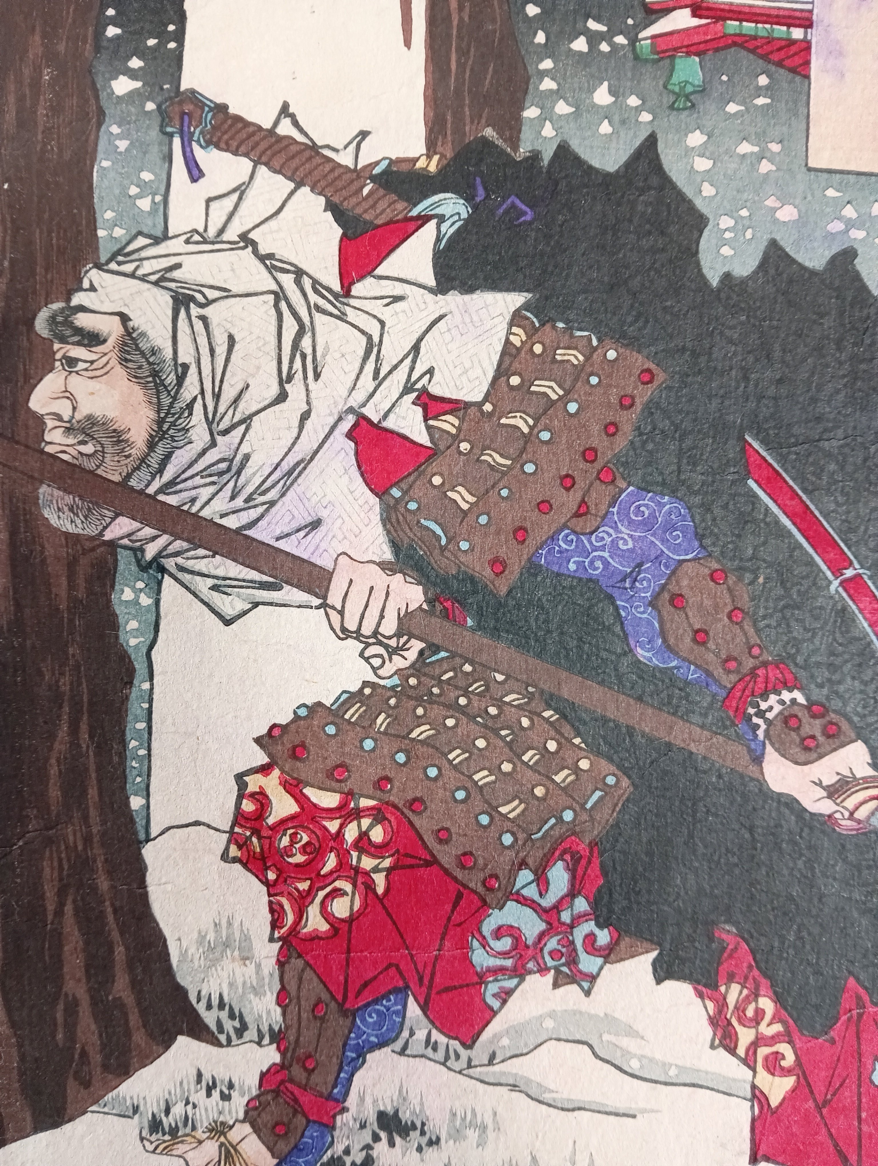 吉野山忠信偽乗図 歌川豊宣｜月岡芳年コレクター