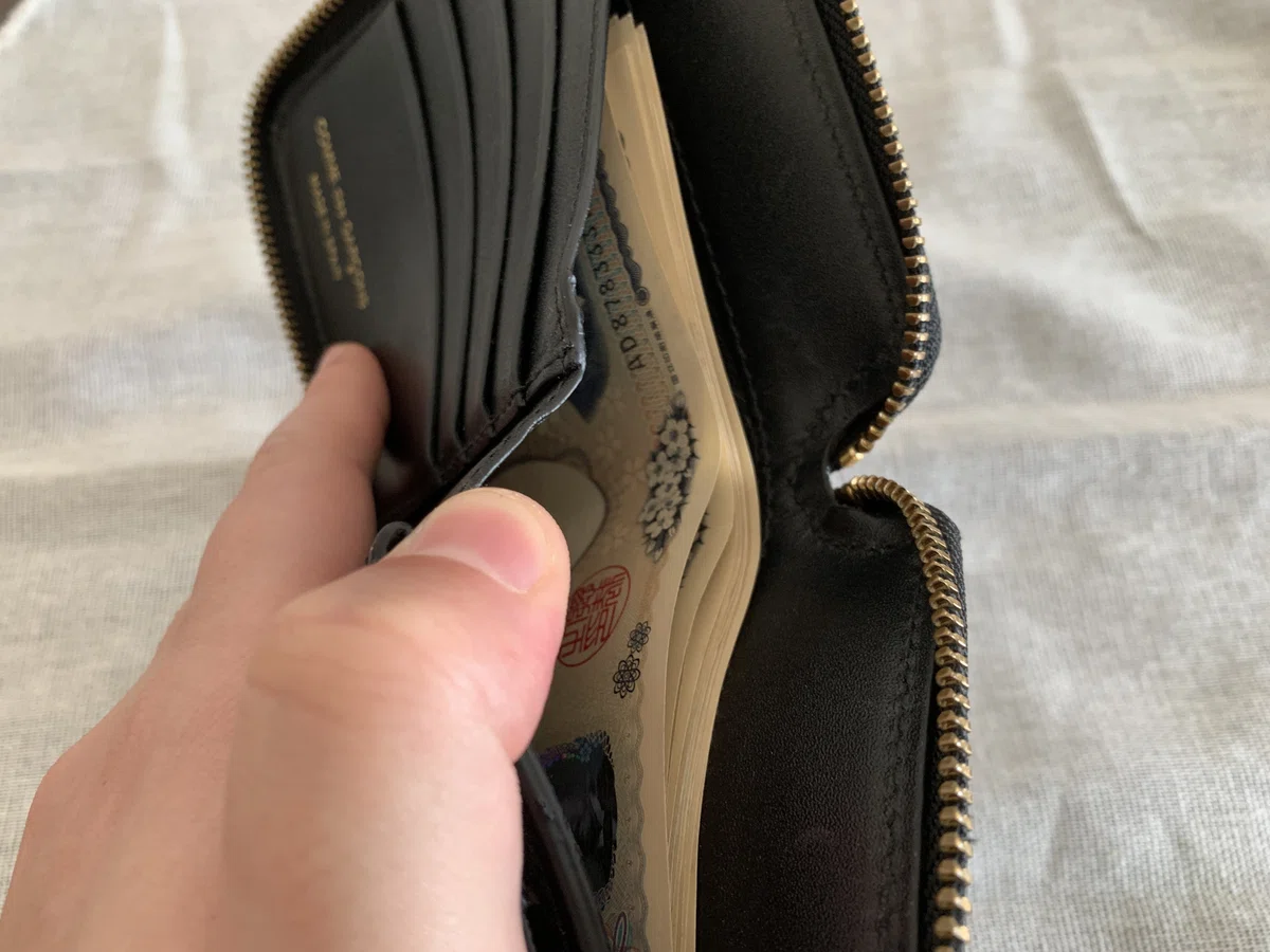 コムデギャルソンの財布（SA2100）1年使用レビュー！ようやく見つけた 