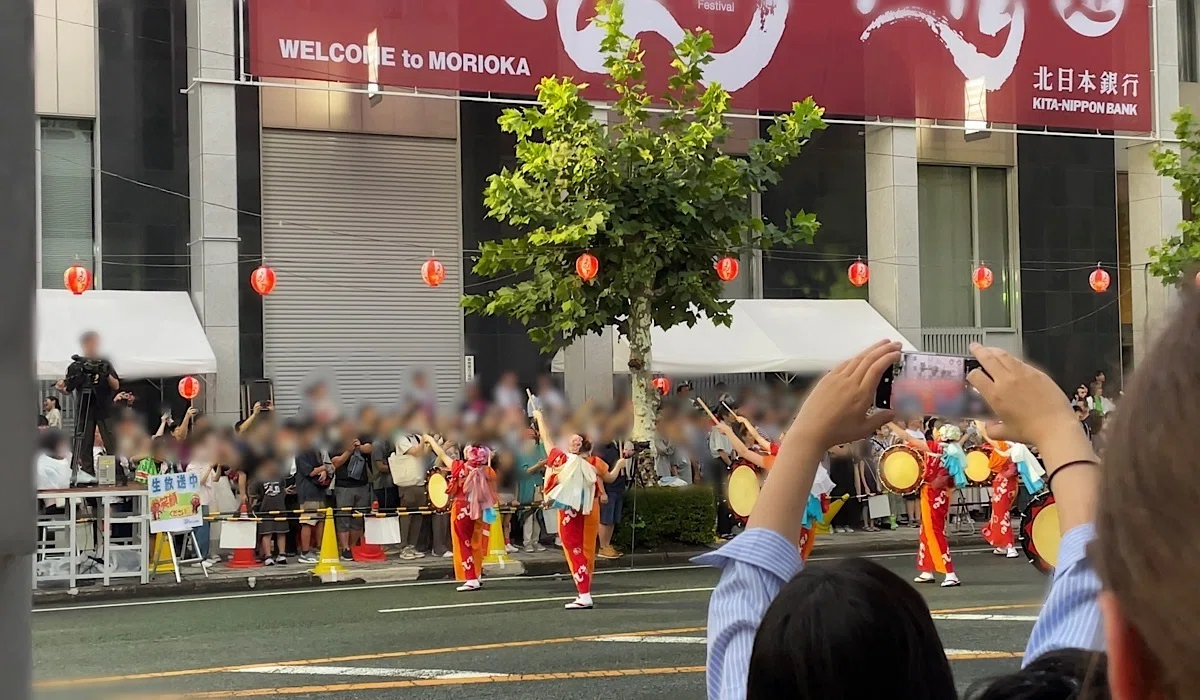 盛岡市街地観光(さんさ踊り)