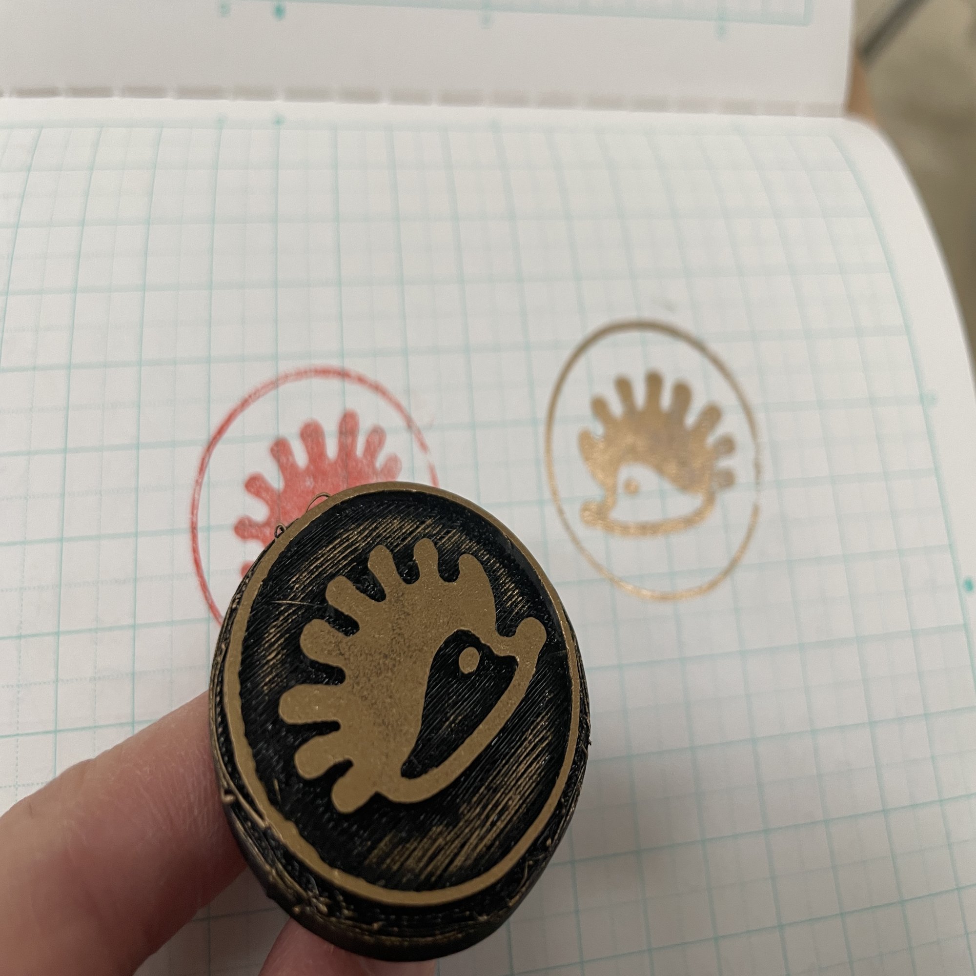 3Dプリンターを使ってオリジナルの絵柄をキレイに押せるスタンプを  