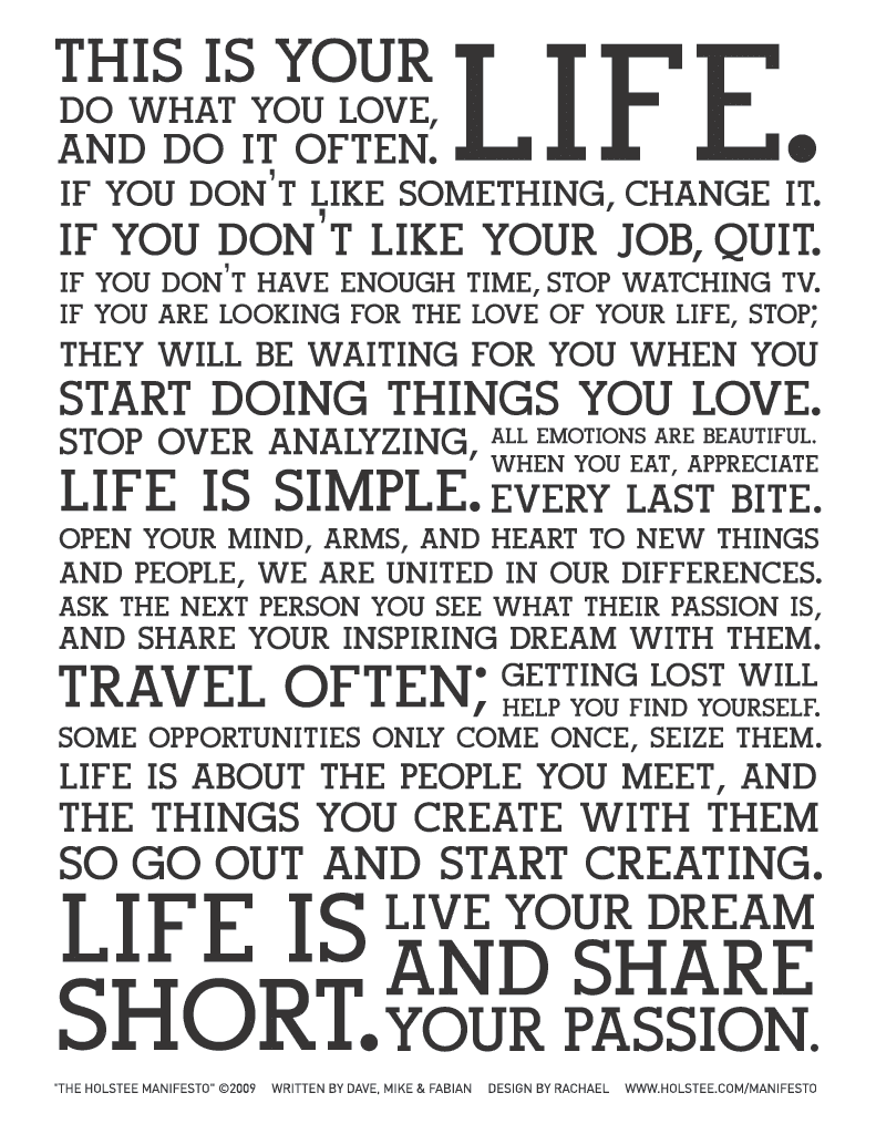 生き方に迷っている方への答え】 THIS IS YOUR LIFE. これはあなたの