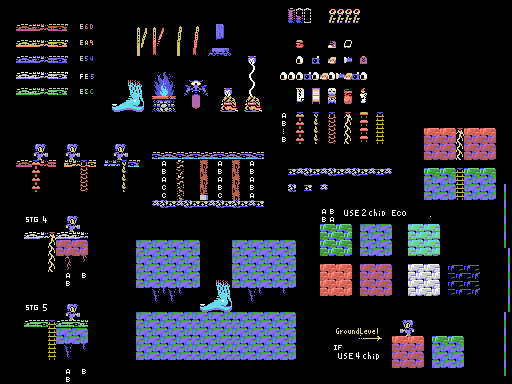 妖怪屋敷(CASIO/MSX) リブート（GFX）版｜やぢおぅ / Yazioh