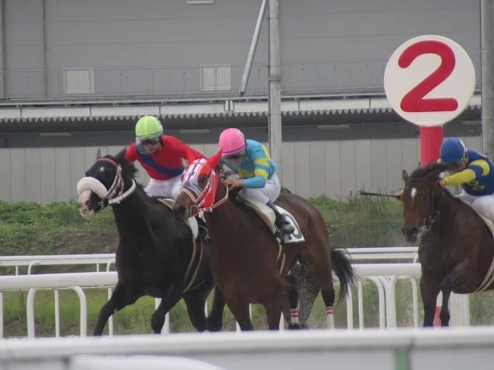 名古屋競馬場直線の攻防
