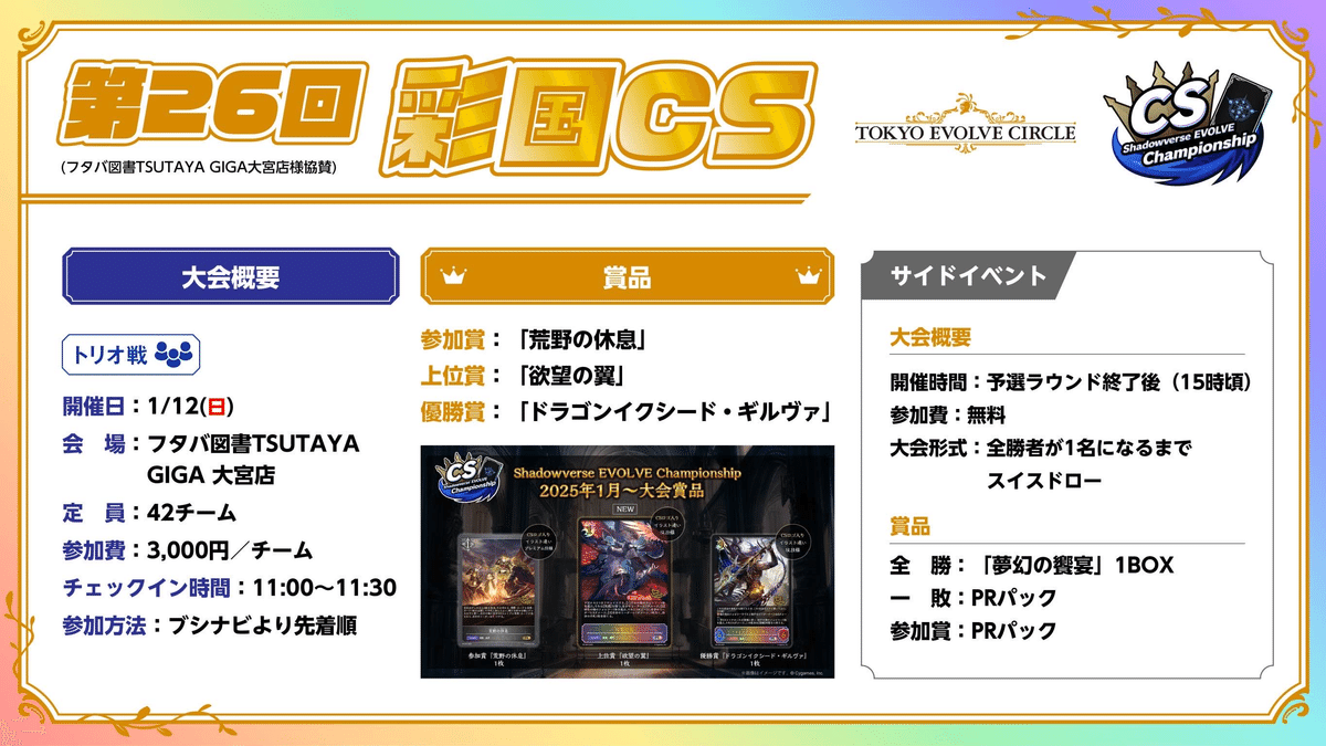 シャドウバースエボルヴ】隔週CSウォッチング Vol.11｜東エボ