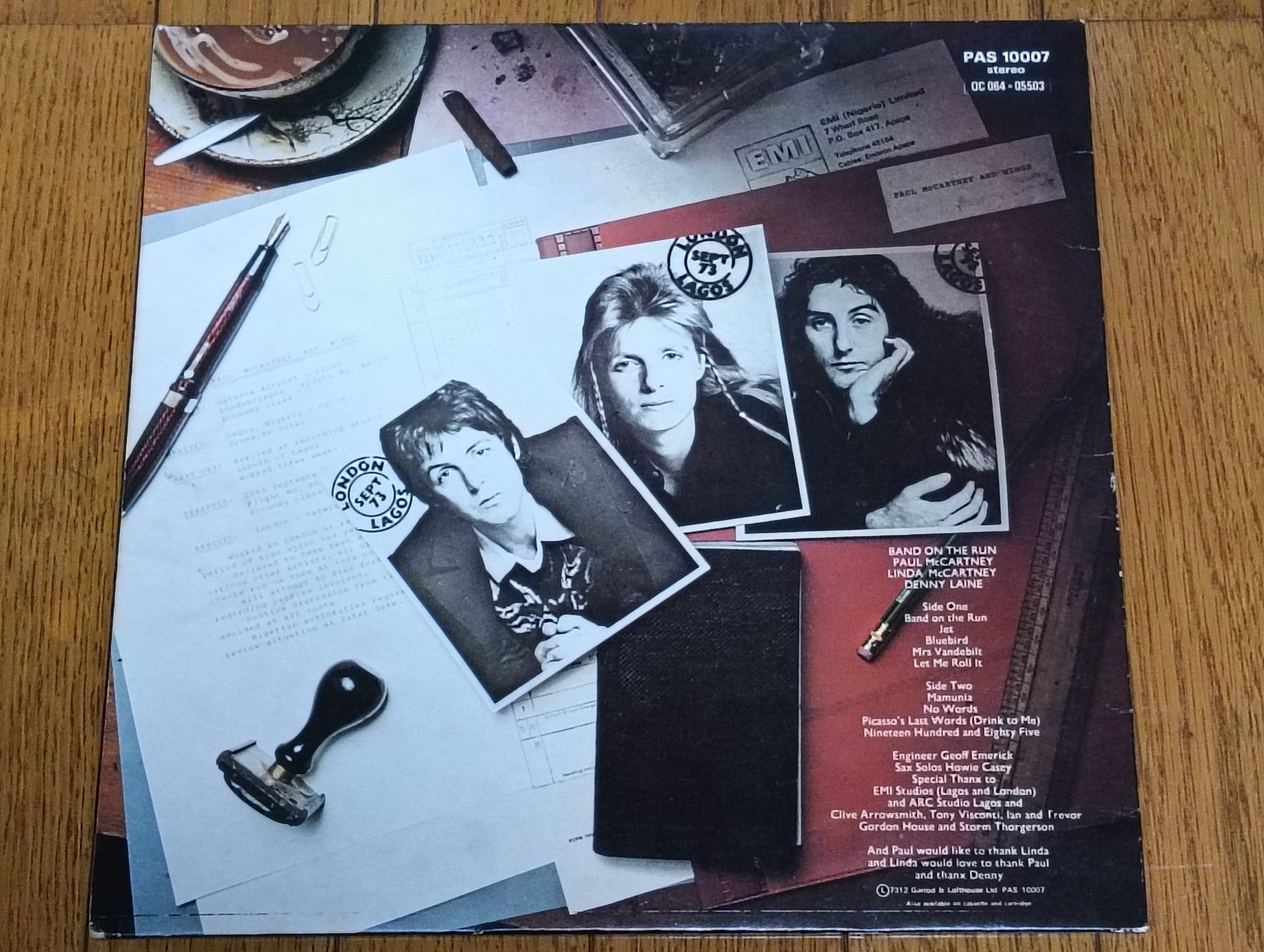 Band on the Run】(1973) Paul McCartney and Wings 逆境を