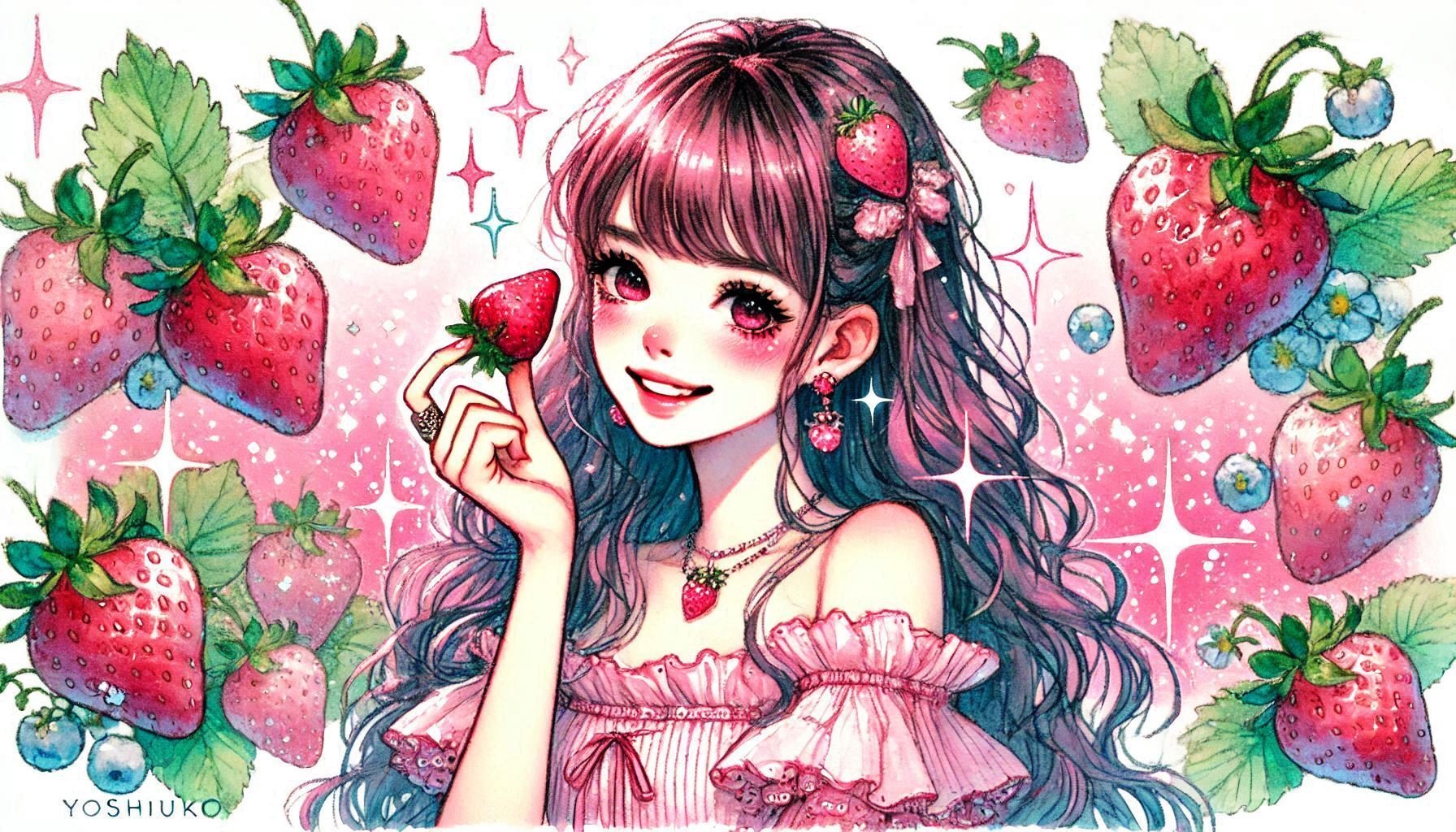 1月15日はいちごの日！可愛いいちごのフリーイラストでHappyを届けよう