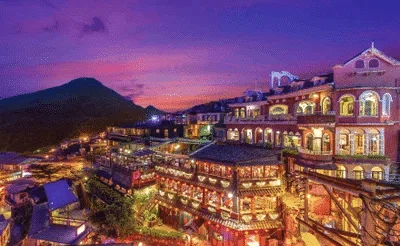 台湾 九份の夜景