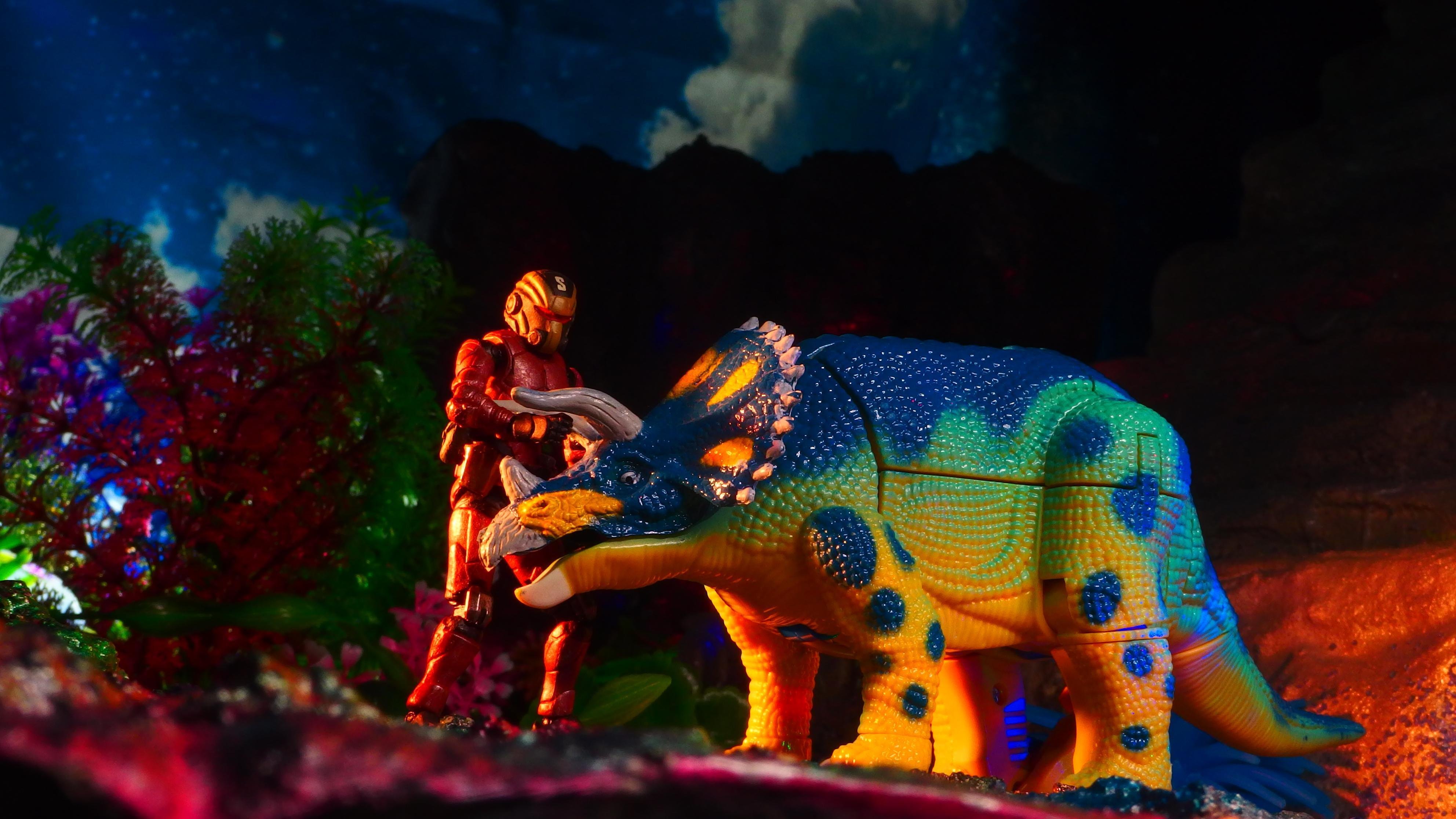 ディノワールド DINOWORLD トリケラトプス 太古の恐竜 ジオラマ ジオ