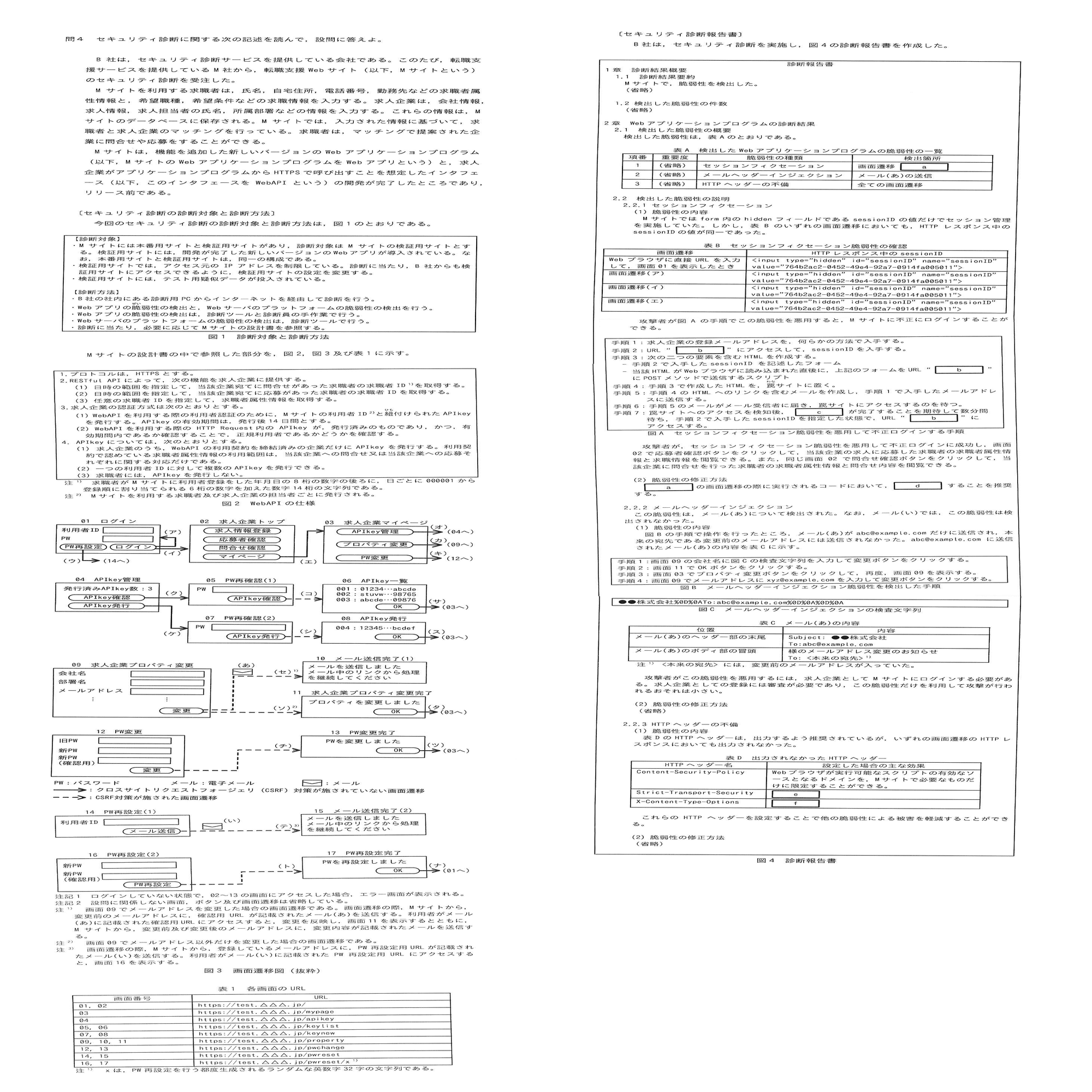 情報処理安全確保支援士2024年(令和6年)秋午後問4(3,054 文字)｜イナ