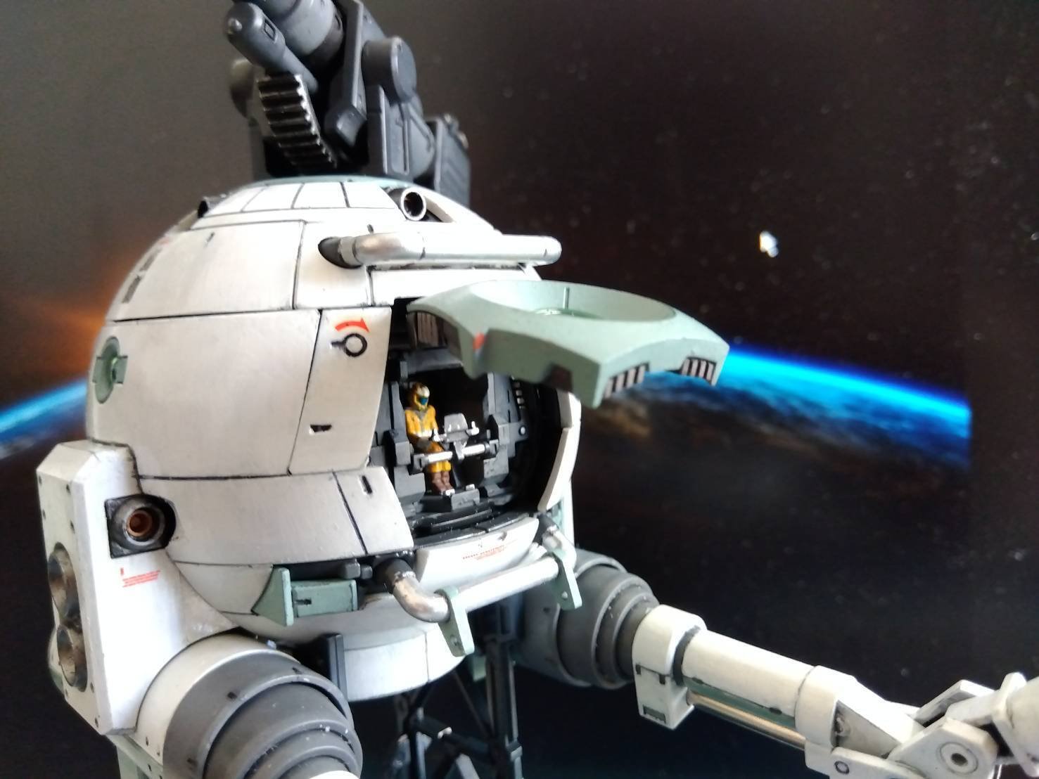 1/100 MGボール（バンダイ）#9（完）～完成＆制作後記｜はりす