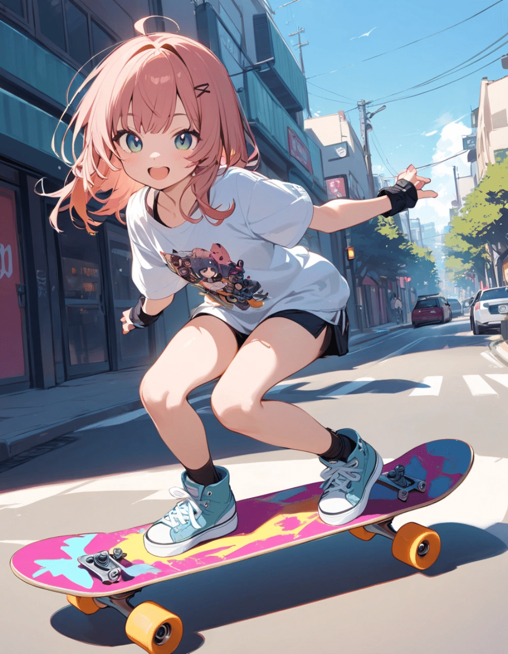 都会の風を切る1枚｜千住まいか🐇｜AIイラストクリエイター