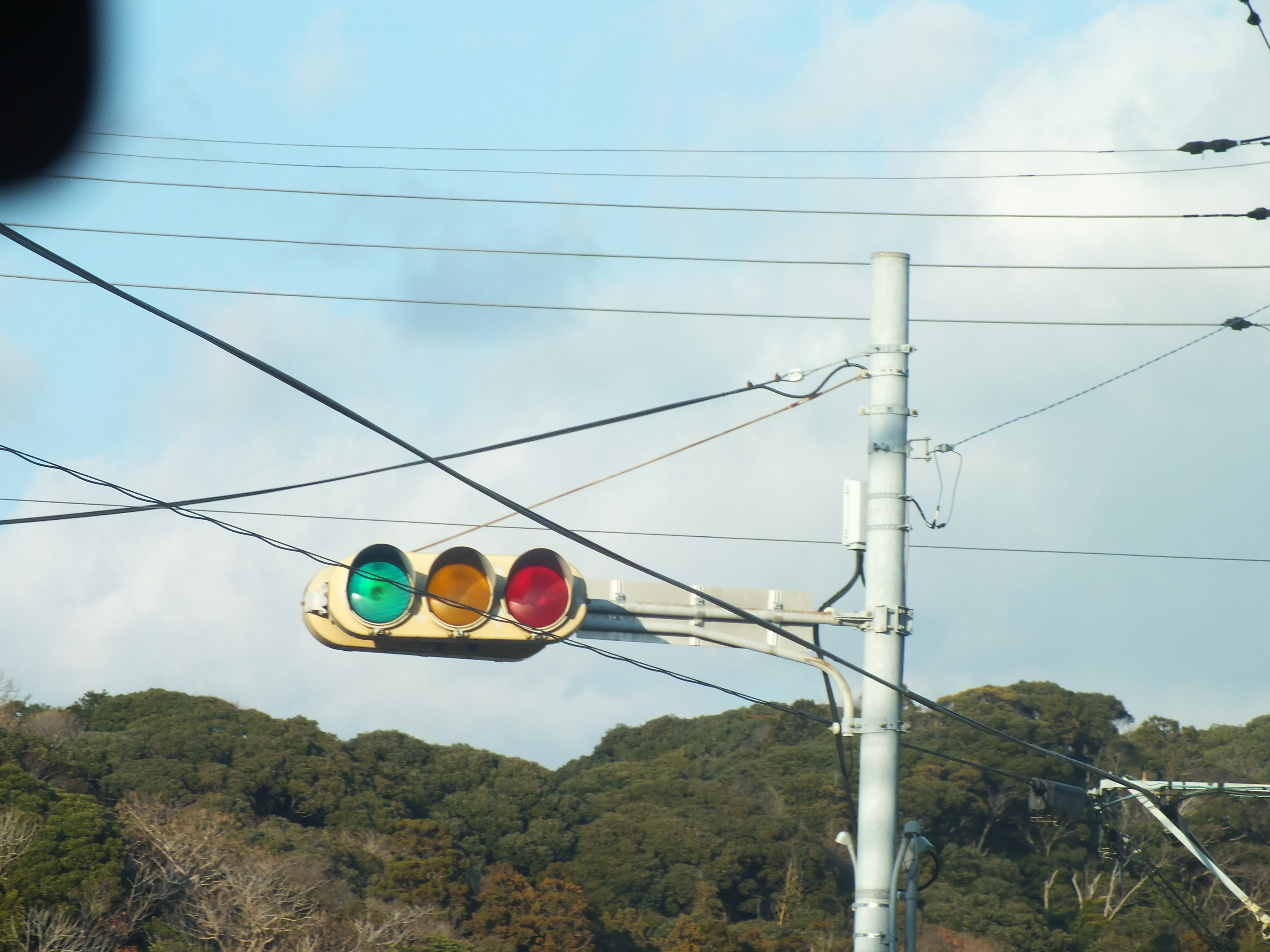 富津-19】富津市湊にある三協OEM京三製樹脂製丸形網目レンズ300㎜と