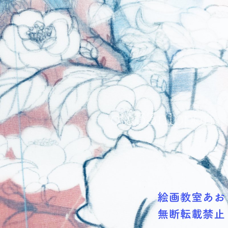 オンライン・大人「日本画・絹本」｜絵画教室あお