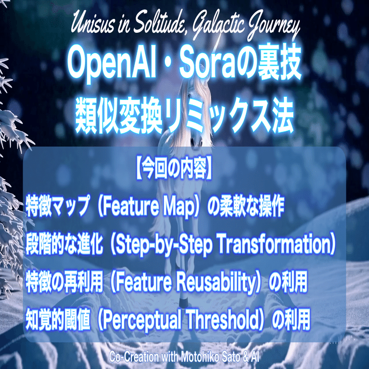 OpenAI Soraで実現する一貫性のある長編動画制作：類似変換リミックス