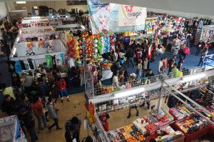 dealers room（企業ブース）を上から