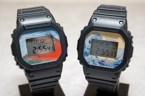 赤富士】葛飾北斎の名作浮世絵が時計に。冨嶽三十六景がG-SHOCK 赤富士】葛飾北斎の名作浮世絵が時計に。冨嶽三十六景がG-SHOCK