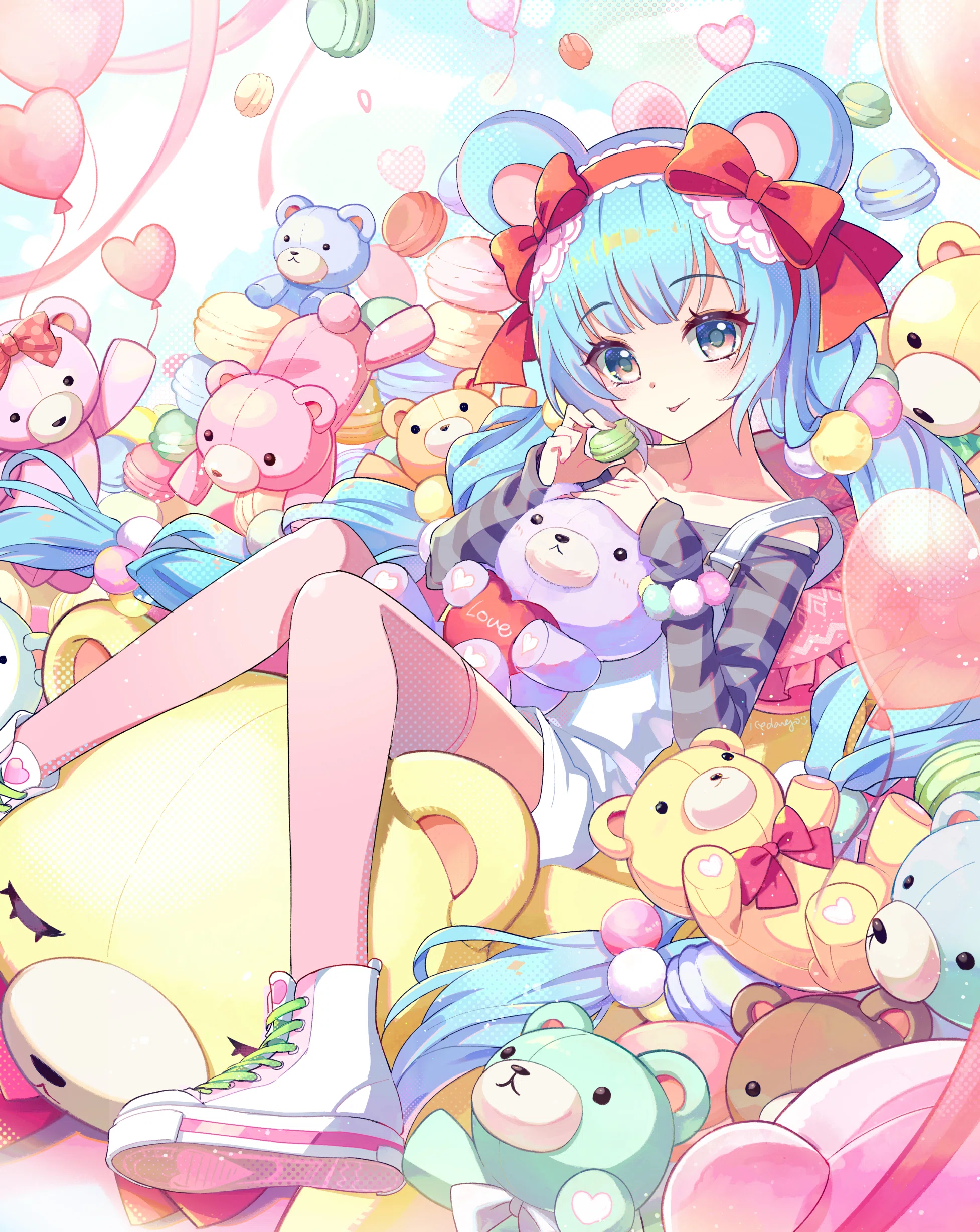 ミルクデザイン　イラスト　可愛い子供達　のれん イラストセルフリミックス｜icedango