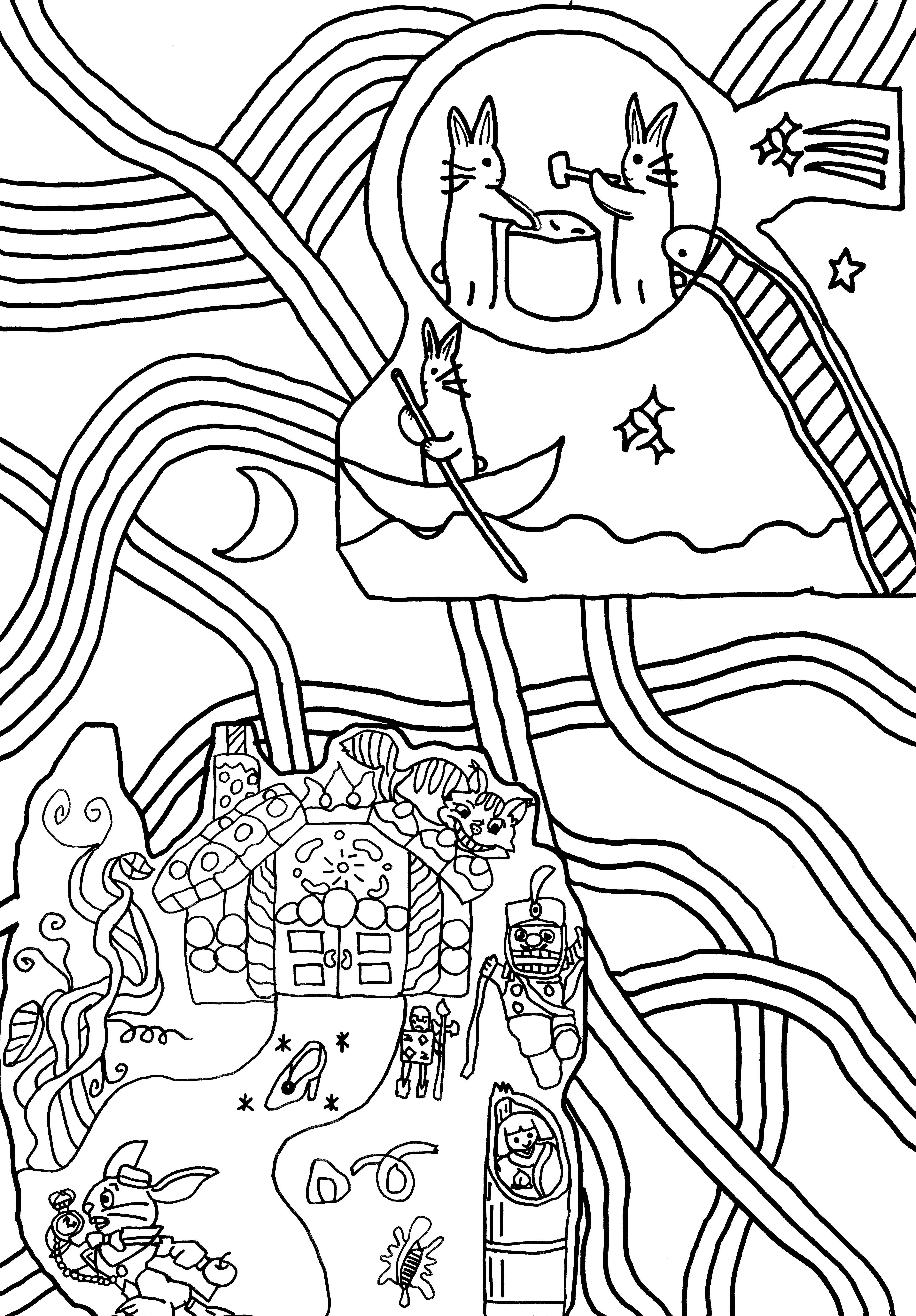 ぬ〗ぬり絵作成、挫折する【30日間お題チャレンジ】｜Jin Coffee