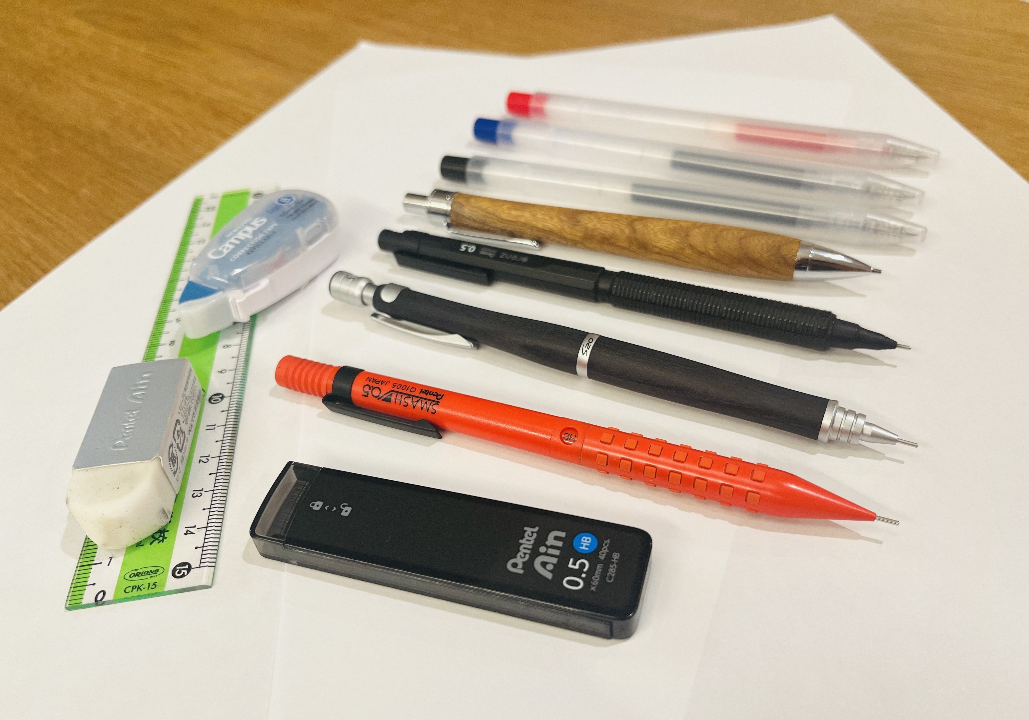 クルトガダイブ、ロットリング、オレンズネロ、スマッシュ限定色など