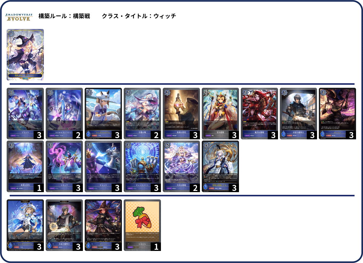 シャドウバースエボルヴ】CSデッキ紹介：ウマ娘プリティー