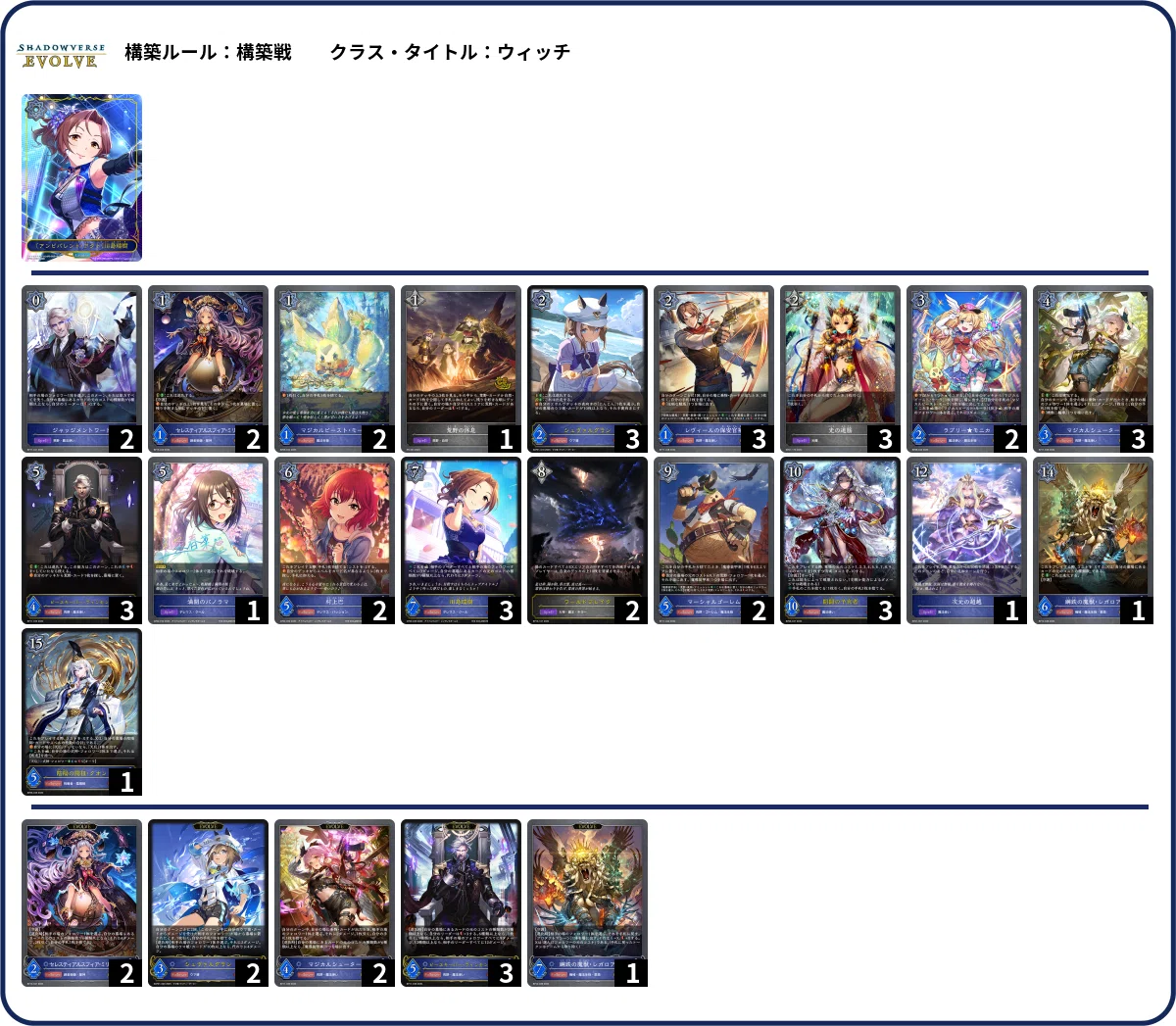シャドウバースエボルヴ】CSデッキ紹介：ウマ娘プリティーダービー特別