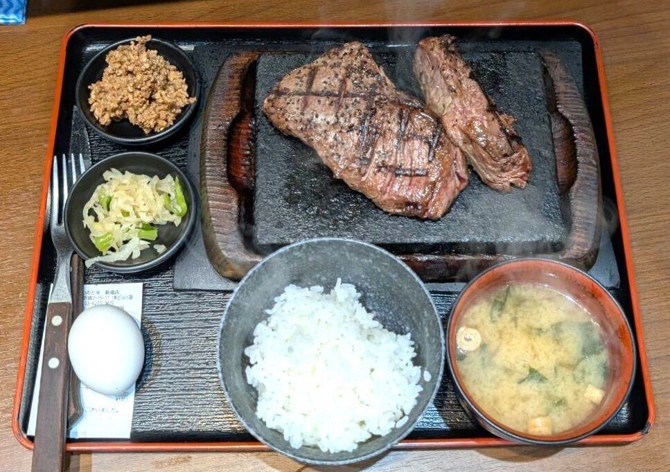 感動の肉と米（激安ステーキ）／新橋｜佐藤雀＠すずめ組