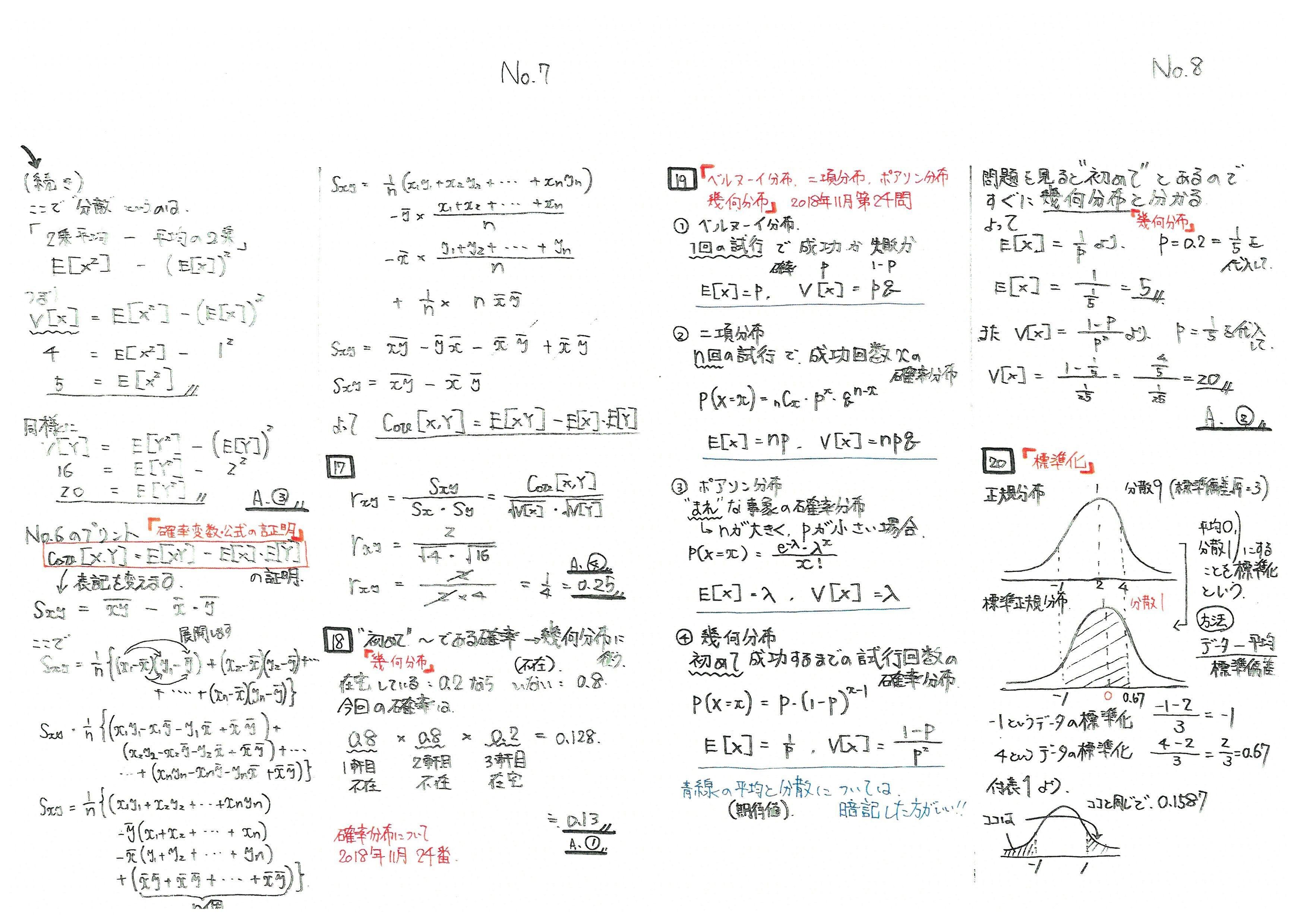 統計検定®2級の全力解法メモ大公開｜Yuya Kawaguchi