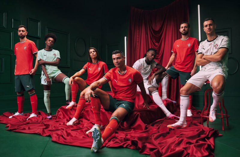 【正規品】ぺぺ　ポルトガルユニホーム キッズサッカーポルトガル代表ホームシャツジャージーユニフォーム