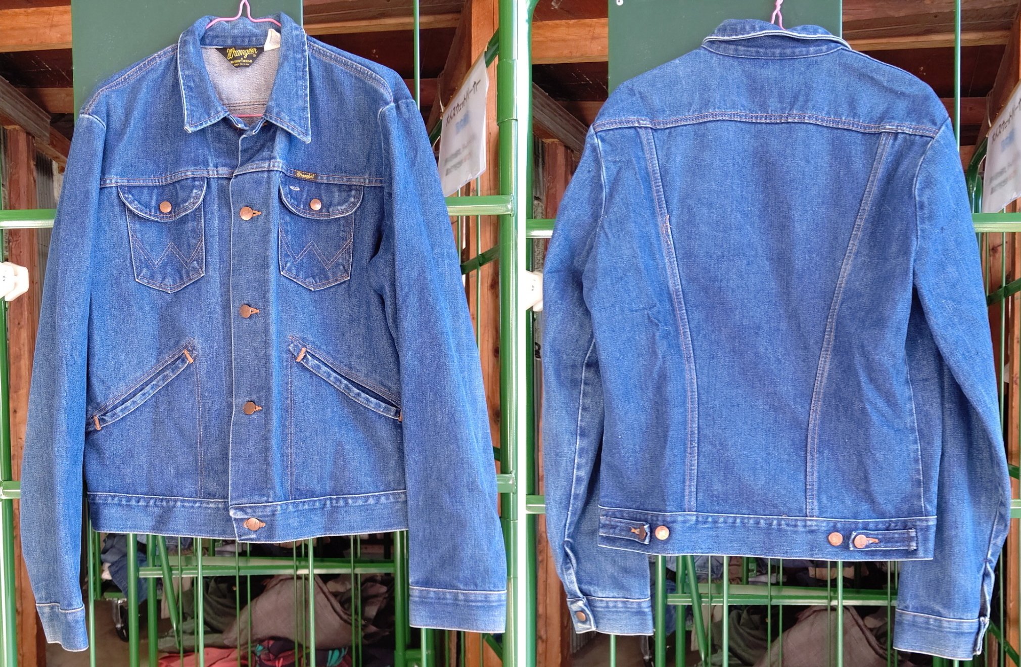🐎Wranglerの136MJ👖Gジャンをレスキューした💖 黒三角タグ 🐎Wranglerの136MJ👖Gジャンをレスキューした💖 黒三角タグ