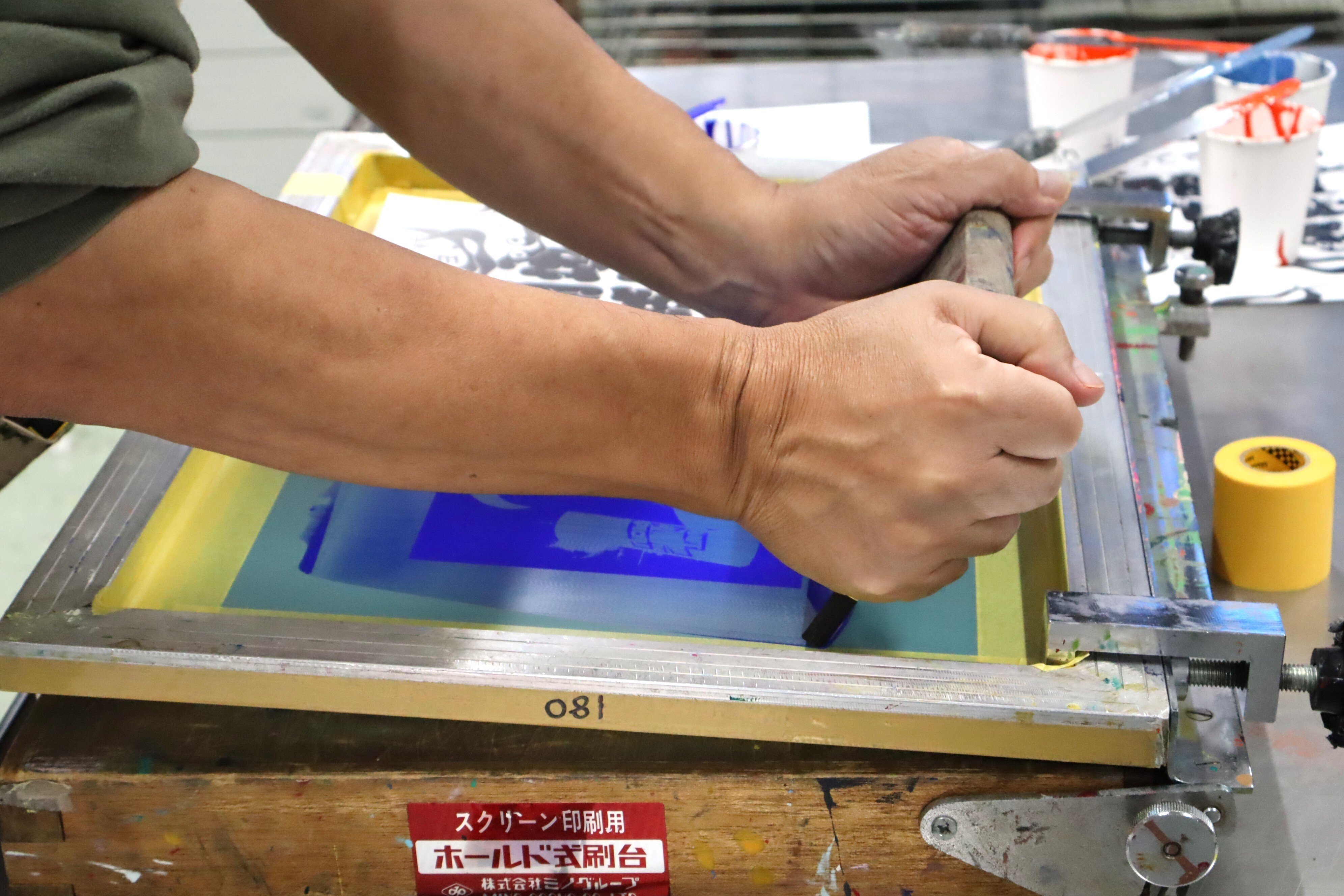 ミノグループ製 シルクスクリーン刷り台 ミノグループ シルク