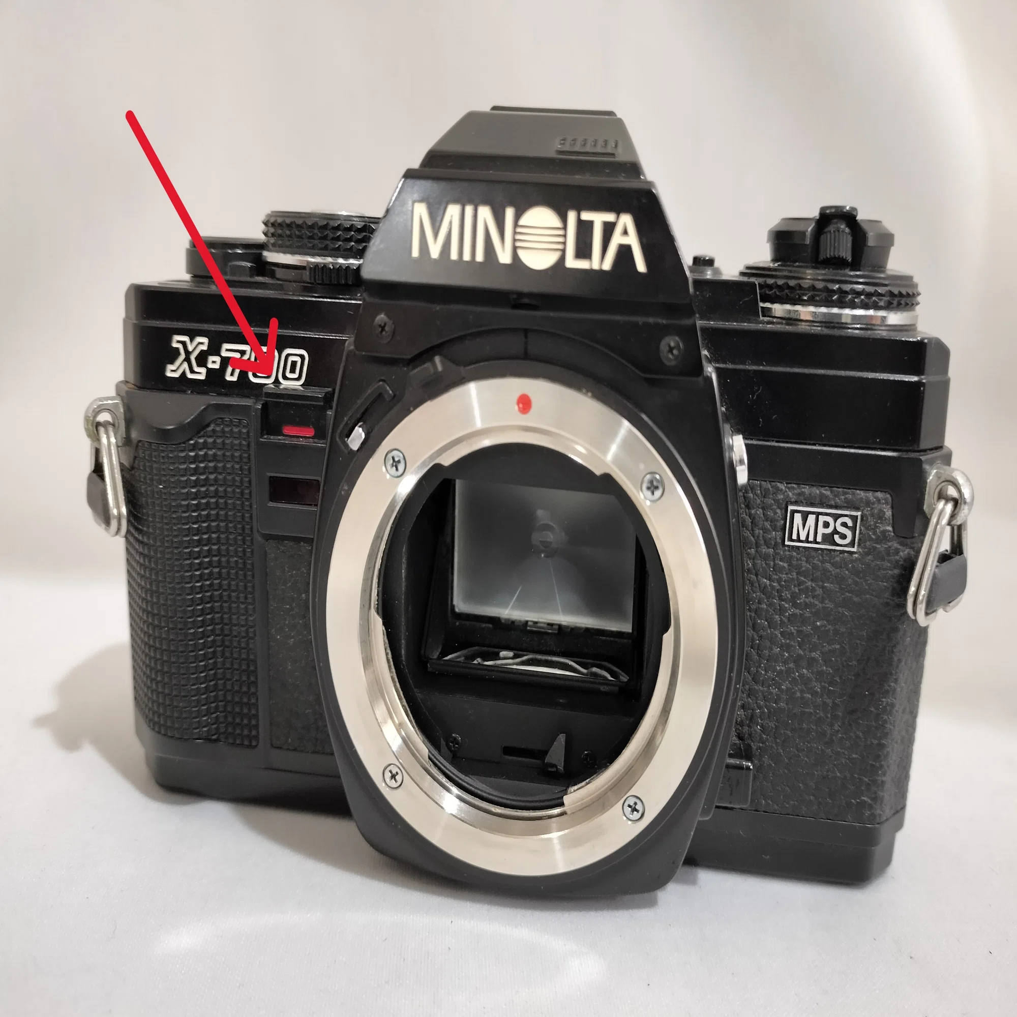 ジャンクカメラ】【レアシルバー】MINOLTA X-700 MPS Minolta X-700の 