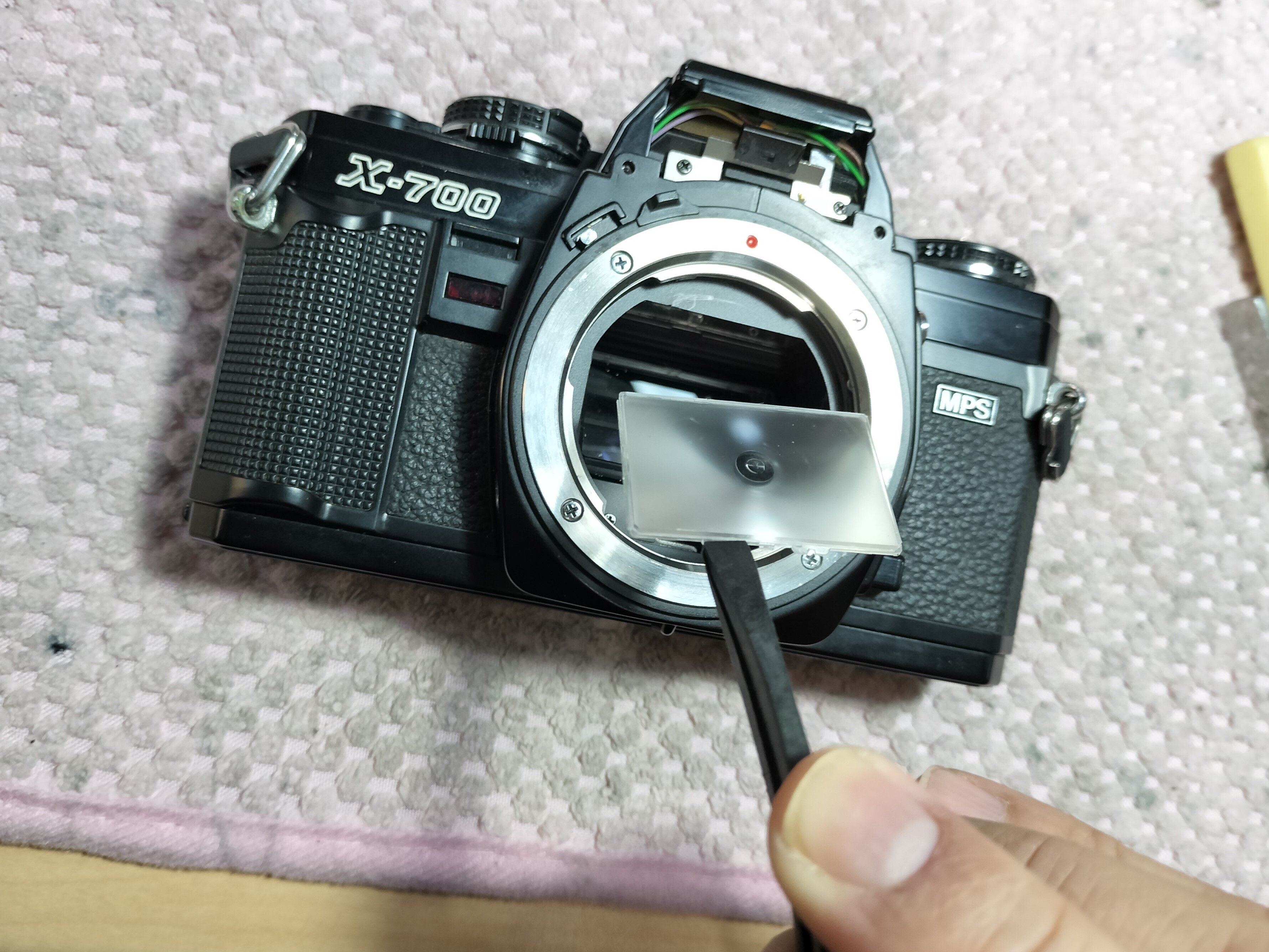 Minolta X-700の分解|フィルムカメラ修理のアクアカメラ Minolta X-700の分解|フィルムカメラ修理のアクアカメラ