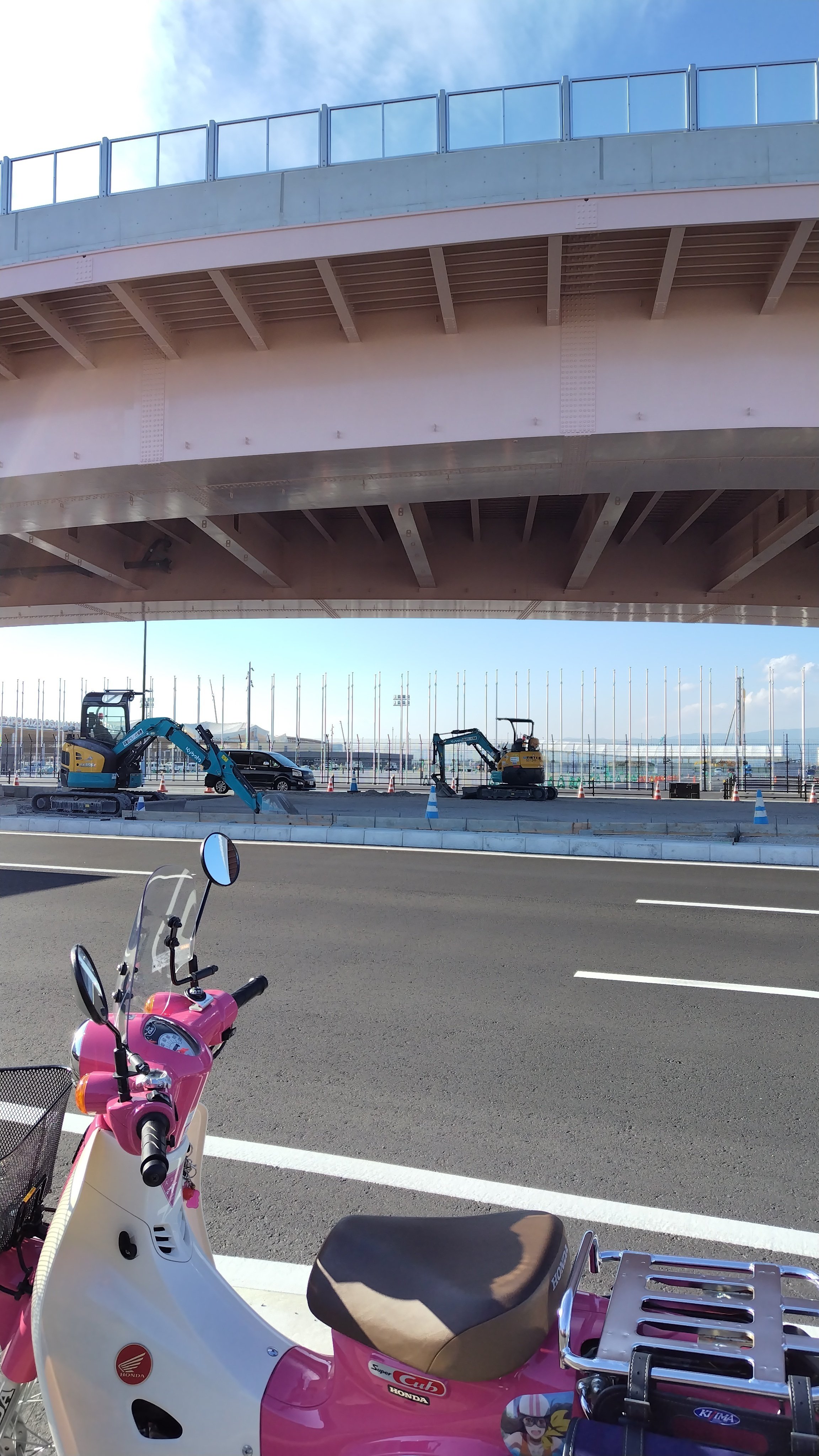 ショウ KAWASAKI ZX-12R「ポジションランプをLEDブルータイプに変更しました