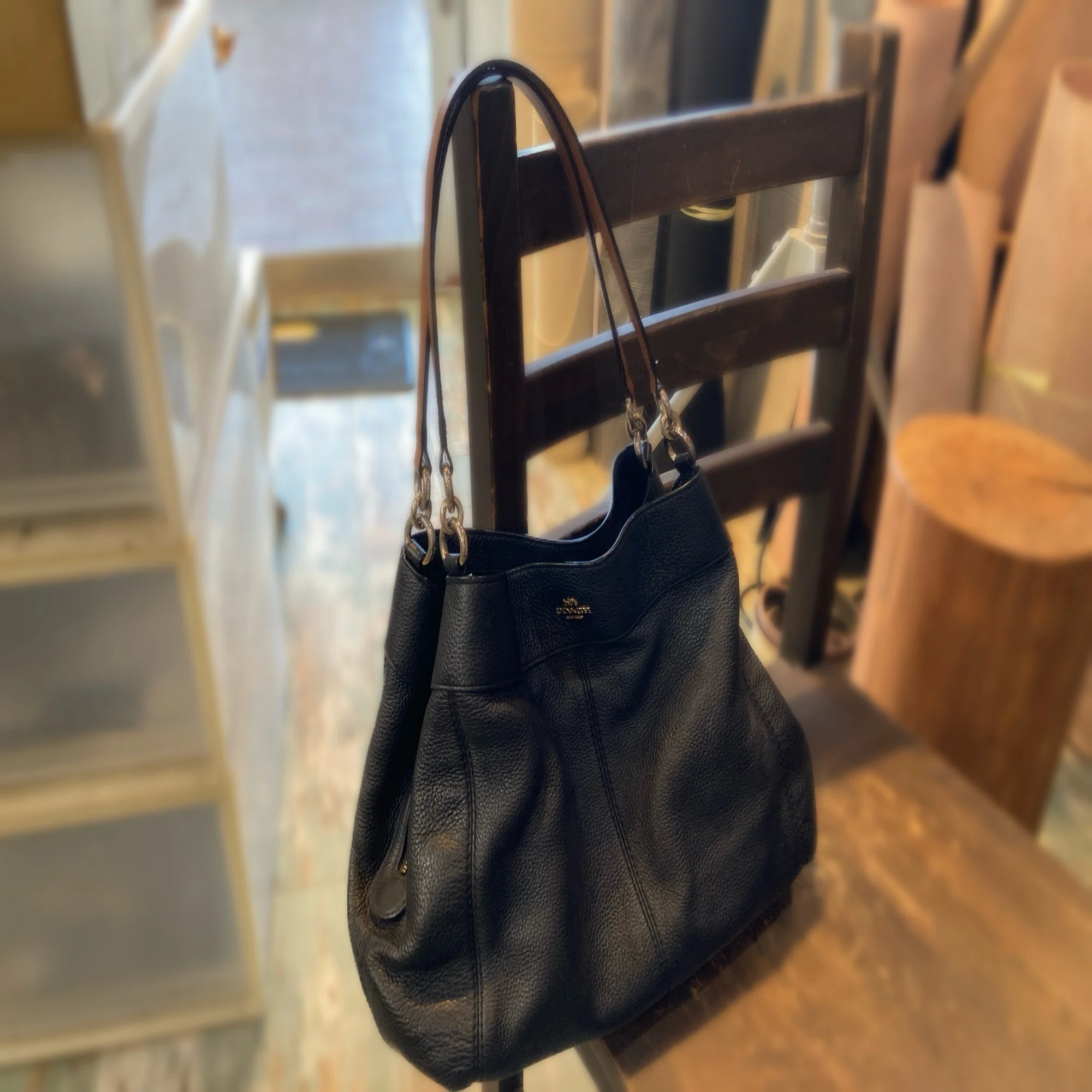 バッグリペア/鞄修理】COACH/コーチのショルダーバッグのハンドル 