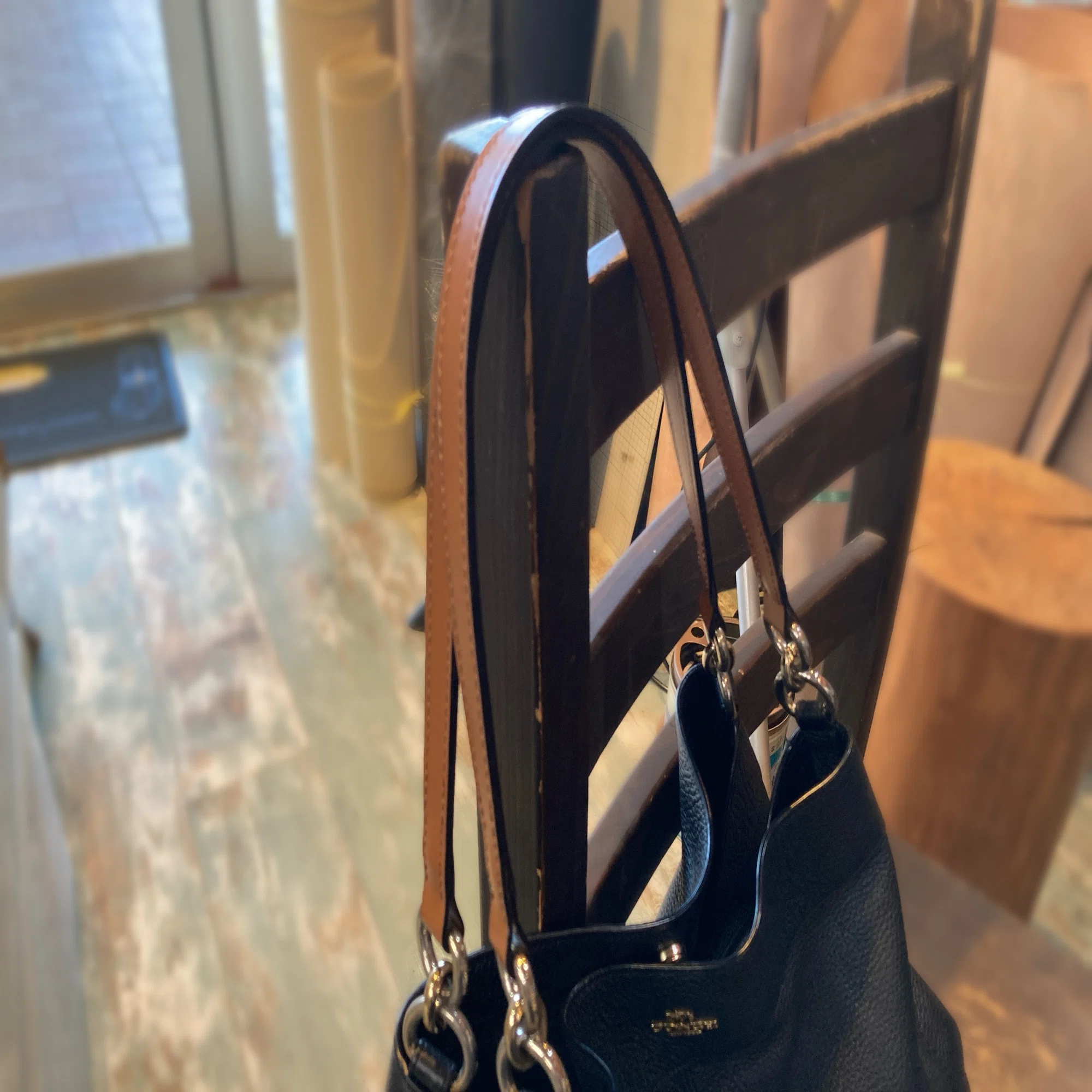 バッグリペア/鞄修理】COACH/コーチのショルダーバッグのハンドル 