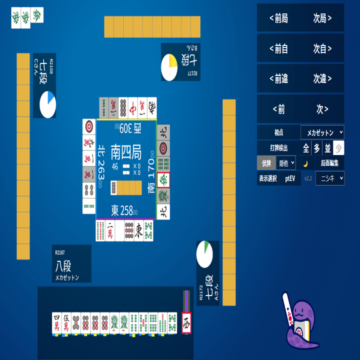 天鳳十段タッチを目指して毎日更新する麻雀note941日｜メカZ