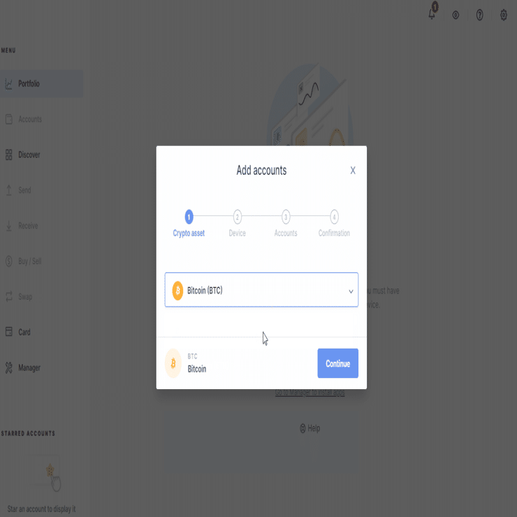 Ledger Liveでビットコインタプルートアカウントを作成する」｜Dorothy
